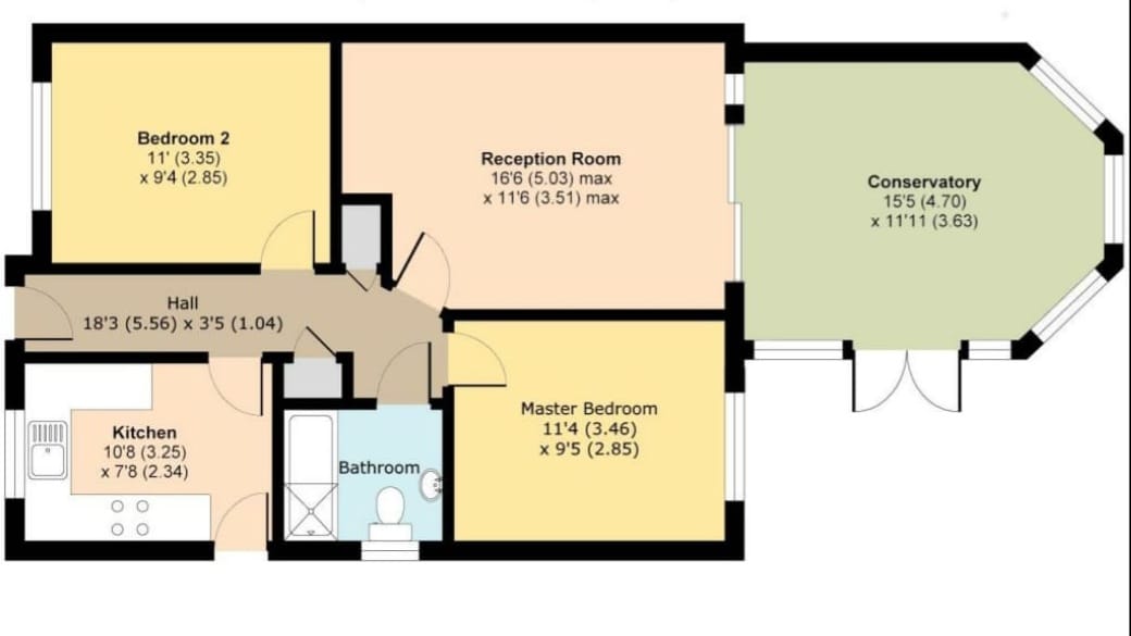 Ashby Meadows, Spilsby PE23, 2 bedroom semidetached bungalow for sale