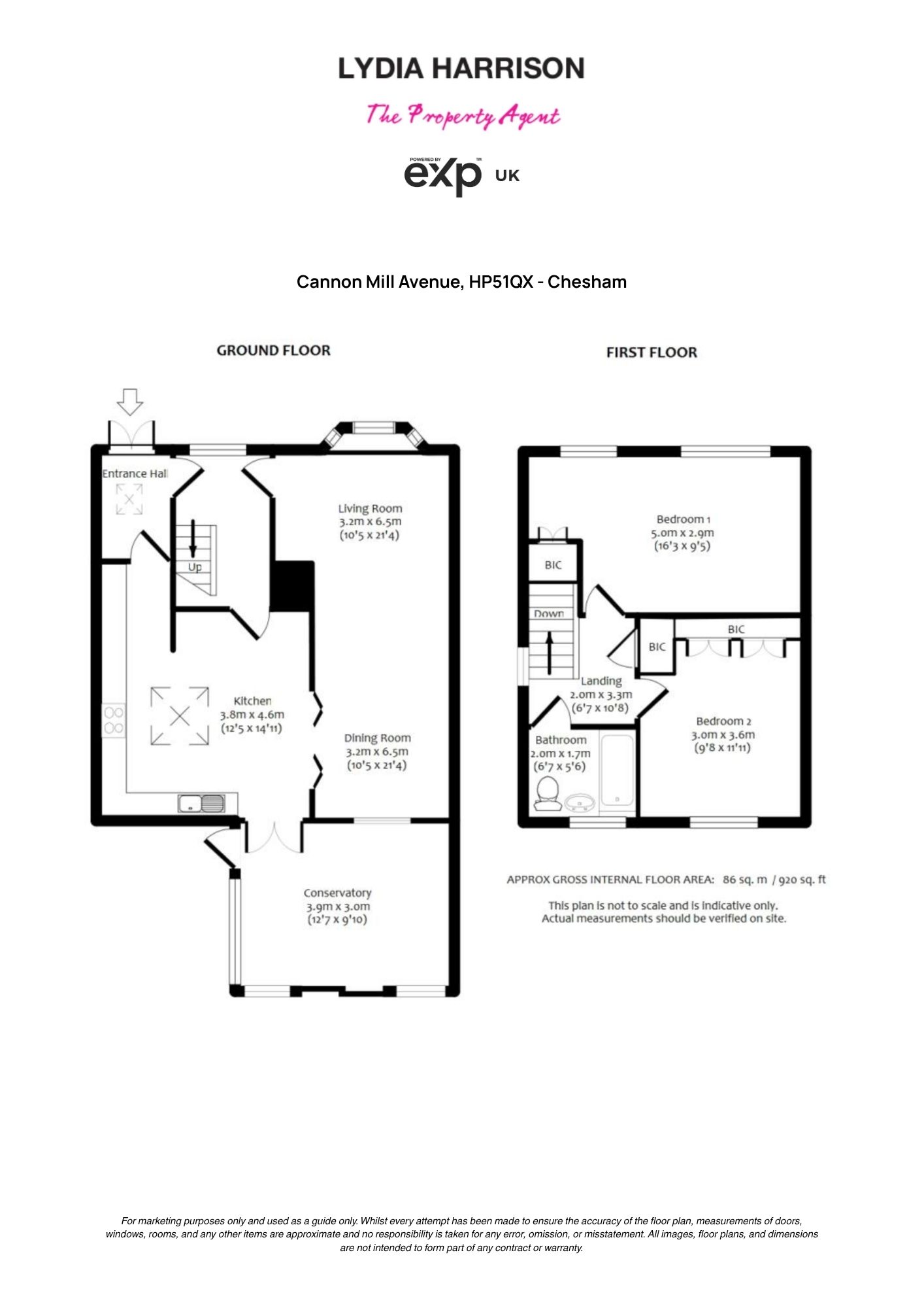 26, Cannon Mill Avenue, Chesham floorplan