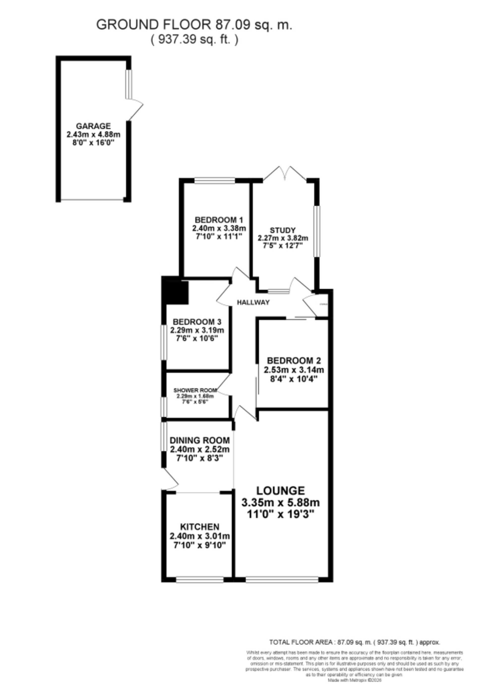26 Draycott Drive, Stoke-On-Trent floorplan