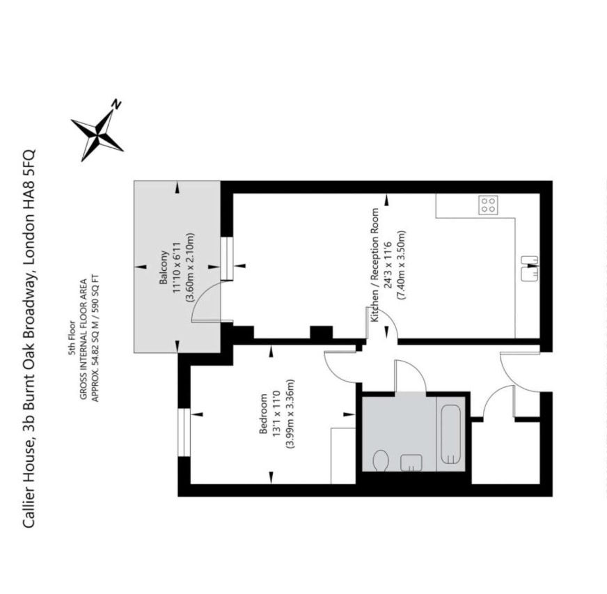 Callier House - Fifth Floor, Burnt Oak Broadway, London floorplan