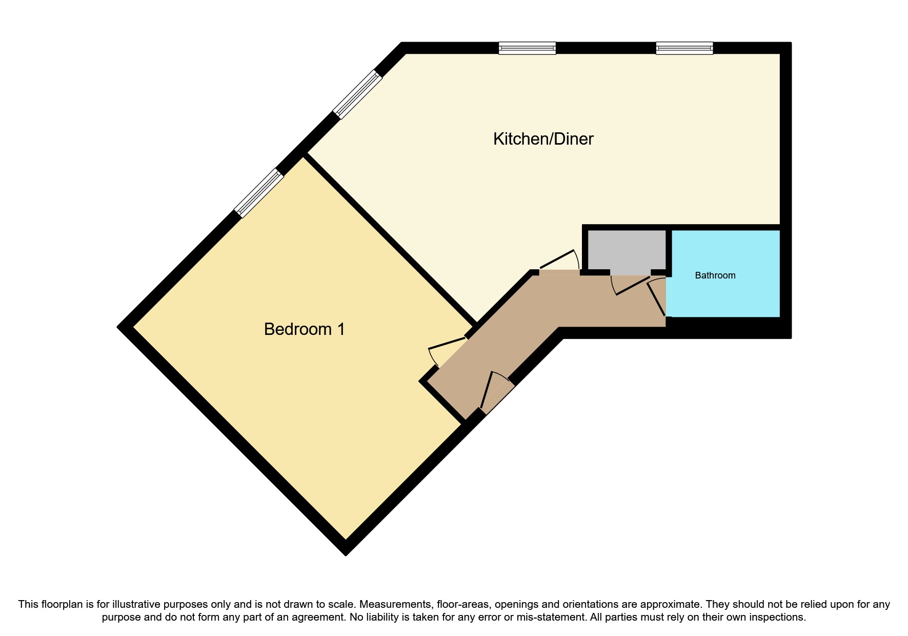 Lords Way, Andover Down, Andover SP11, 1 bedroom flat for sale