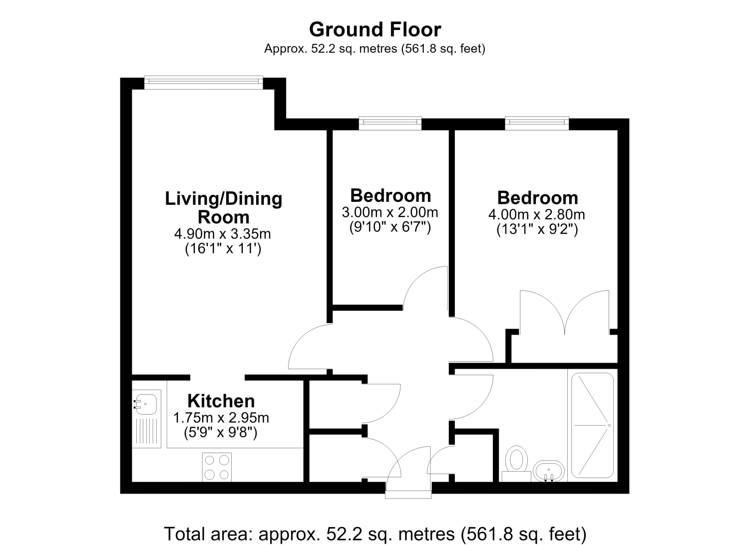 4, Orchid Court Albany Place, Egham floorplan
