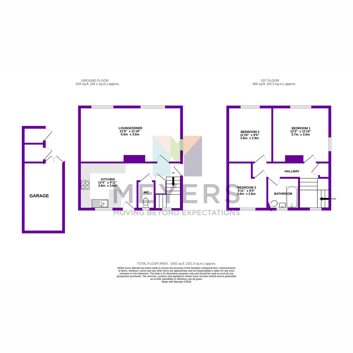 14, Gort Road, Bournemouth floorplan