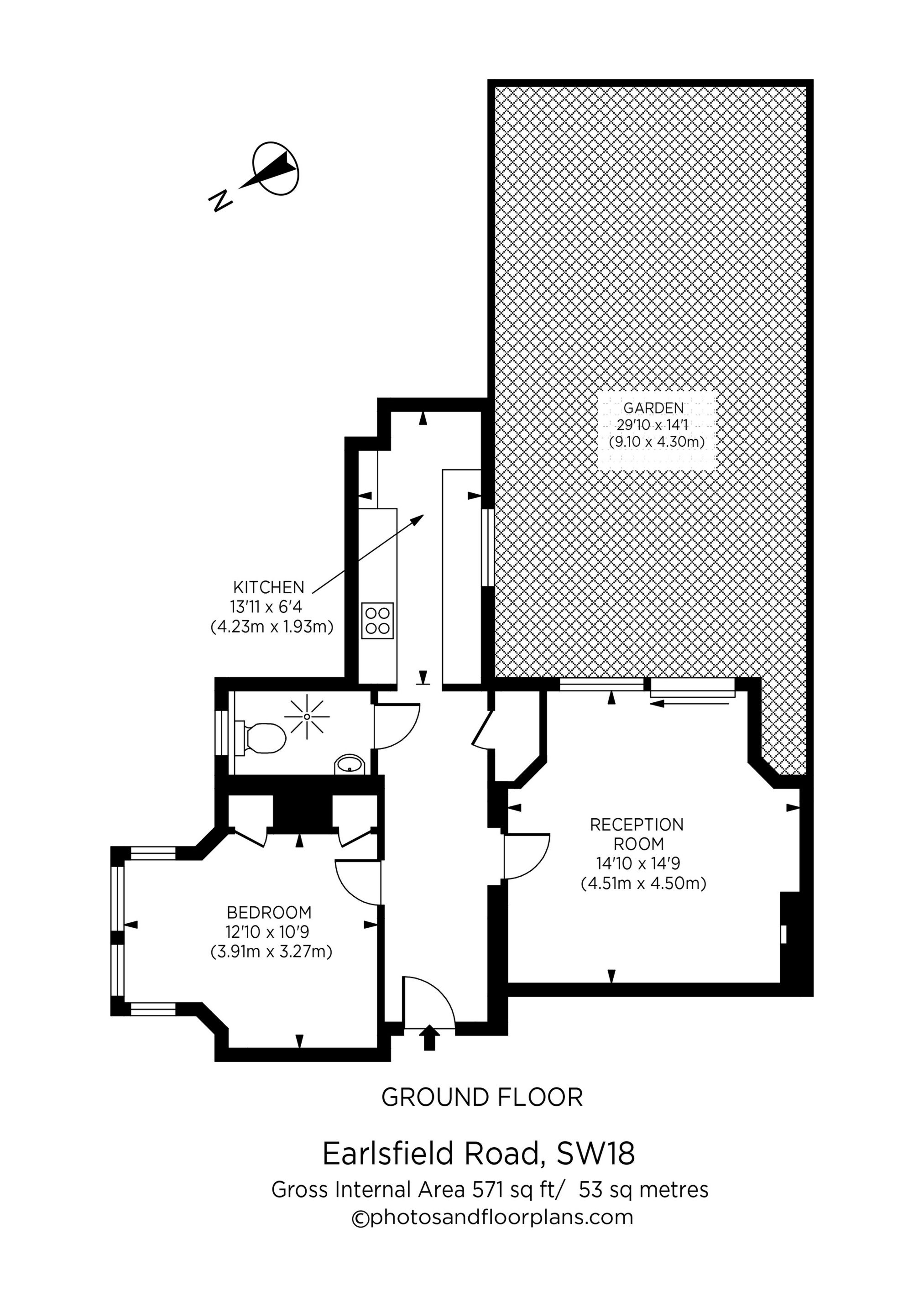 2 41, Earlsfield Road, London floorplan