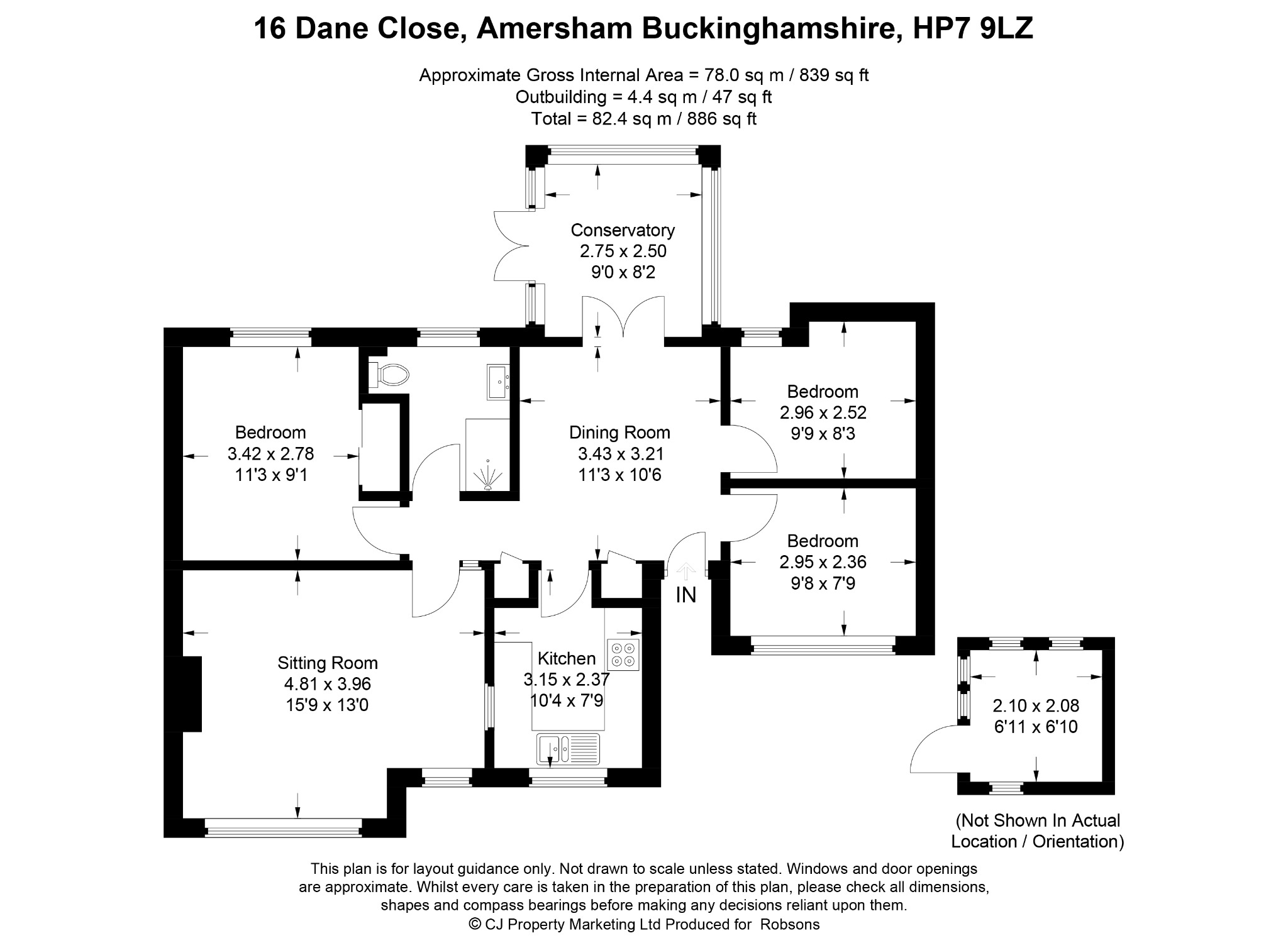 16 Dane Close, Amersham floorplan