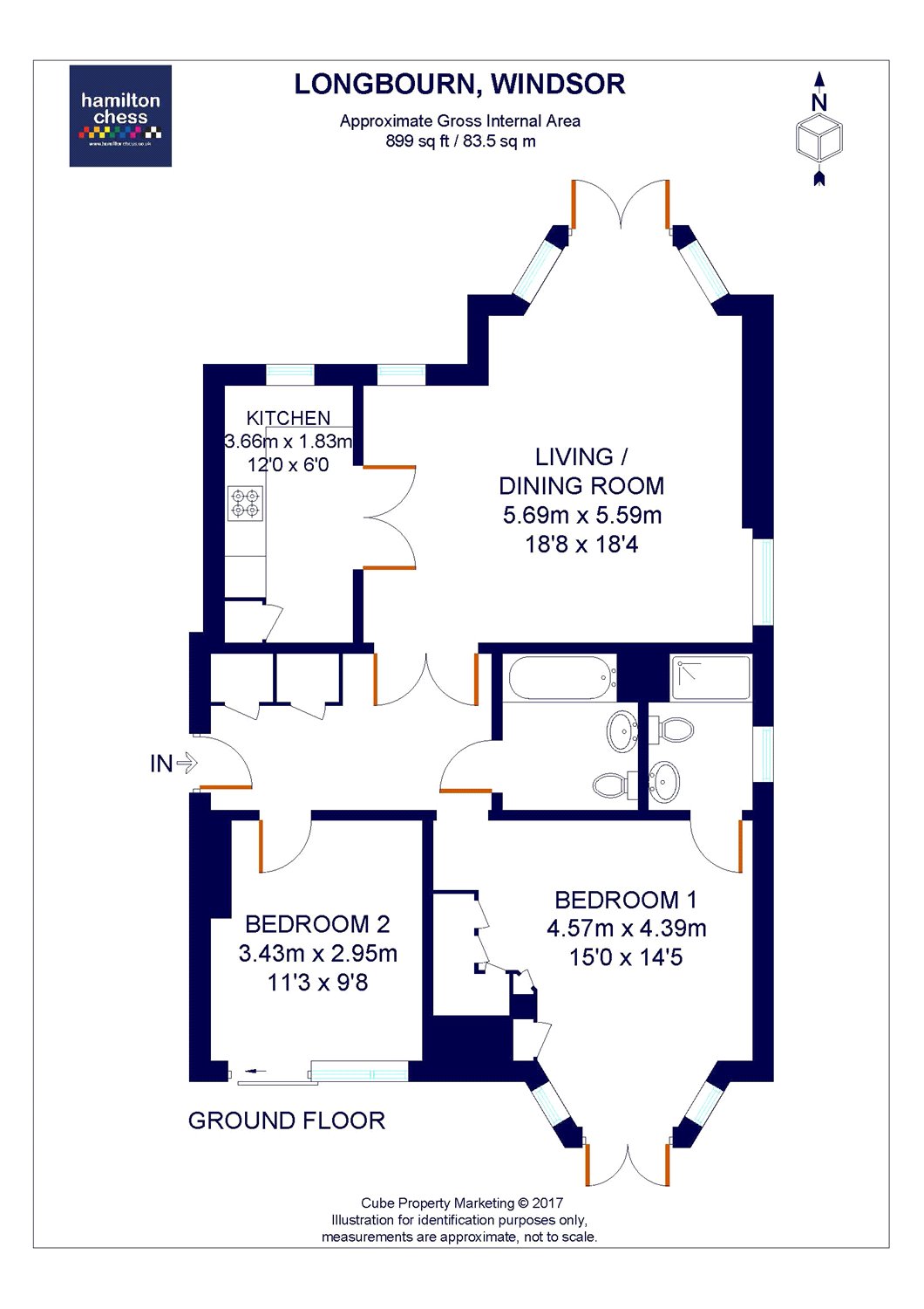 2 Bedrooms Flat for sale in Longbourn, Windsor, Berkshire SL4