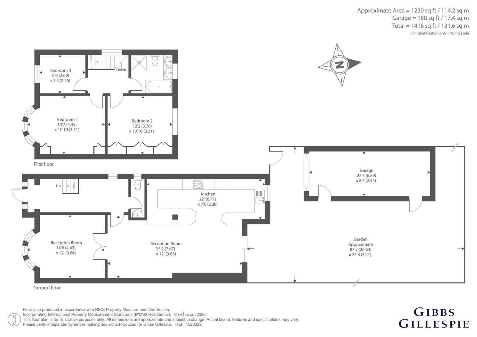 96, Warham Road, Harrow floorplan