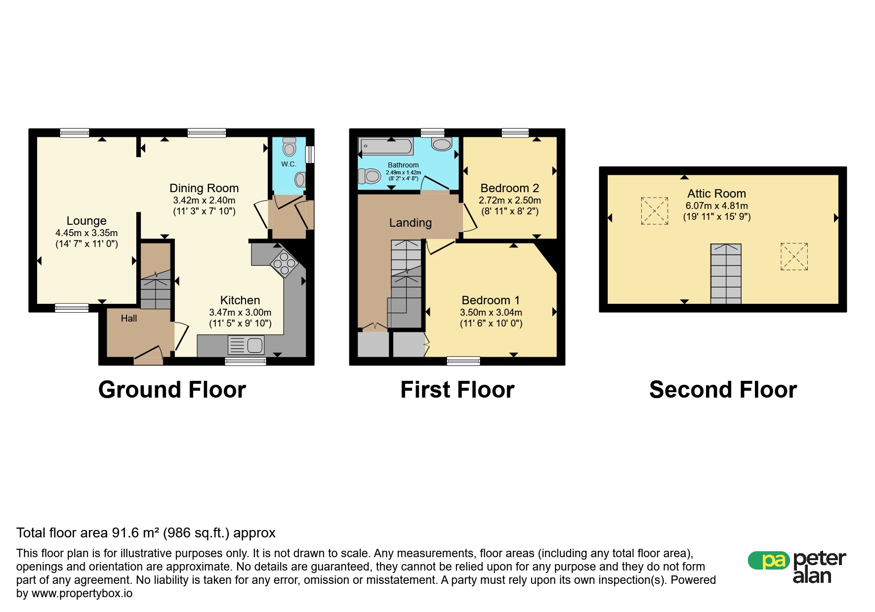25, Willow Street, PONTYPRIDD floorplan