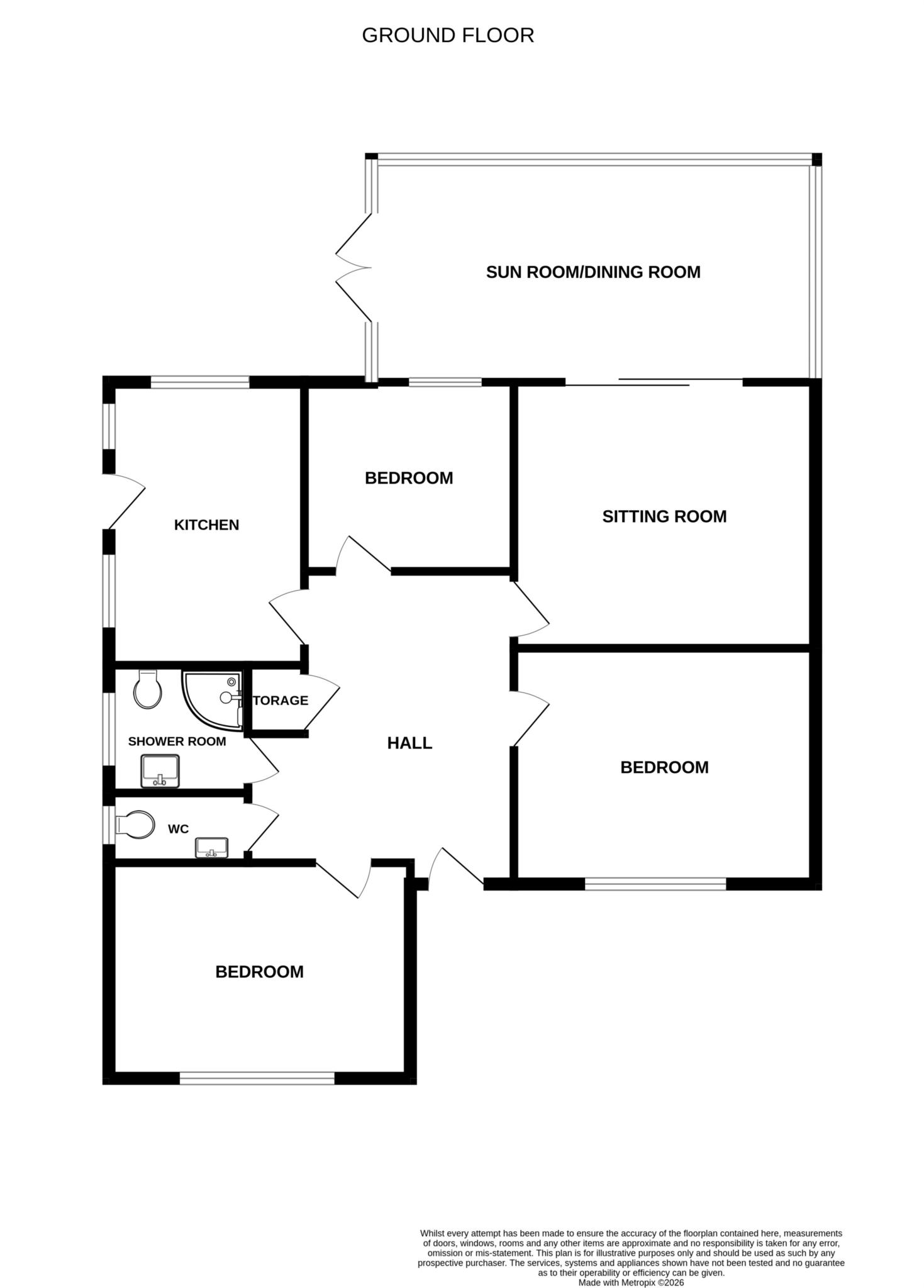 12, Amberley Road, Eastbourne floorplan