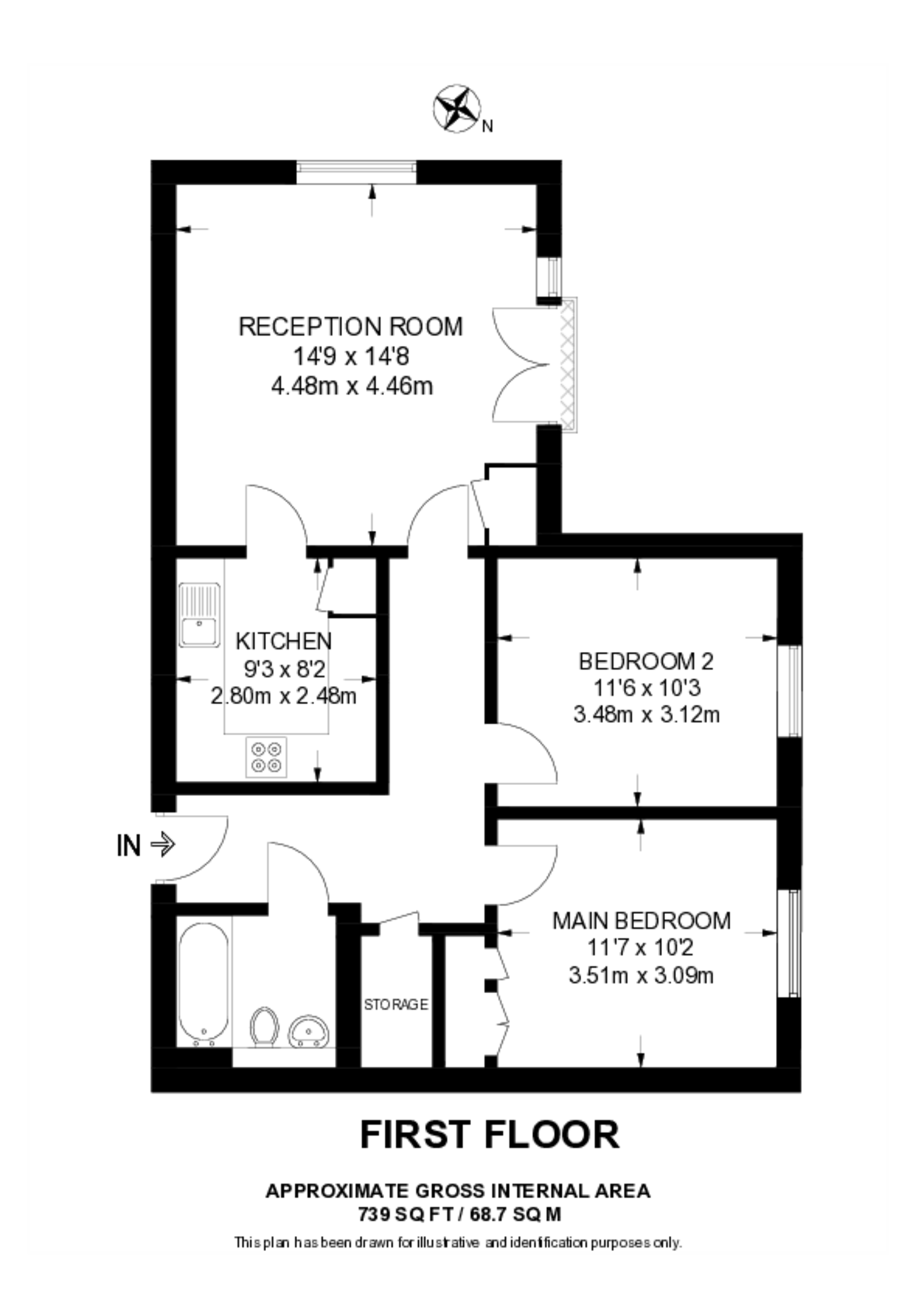 King Henrys Walk, Dalston floorplan