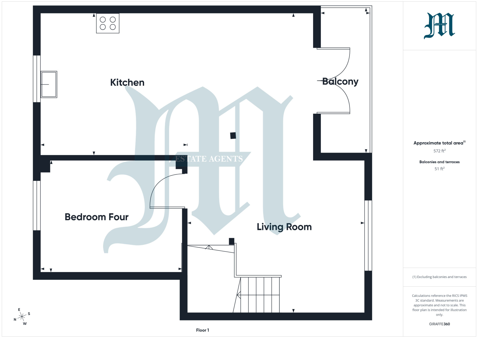 4 School Lane, Marazion floorplan