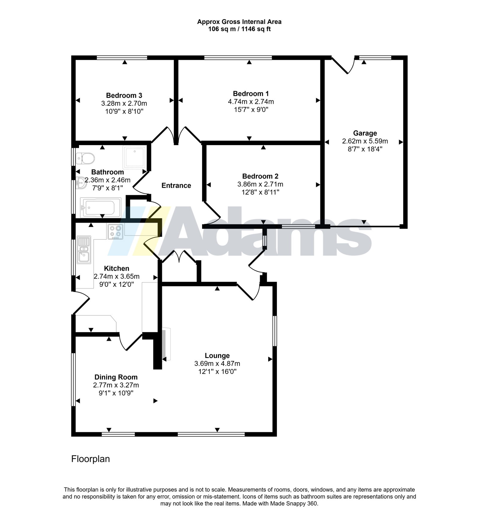 2, Buttermere Grove, Runcorn floorplan