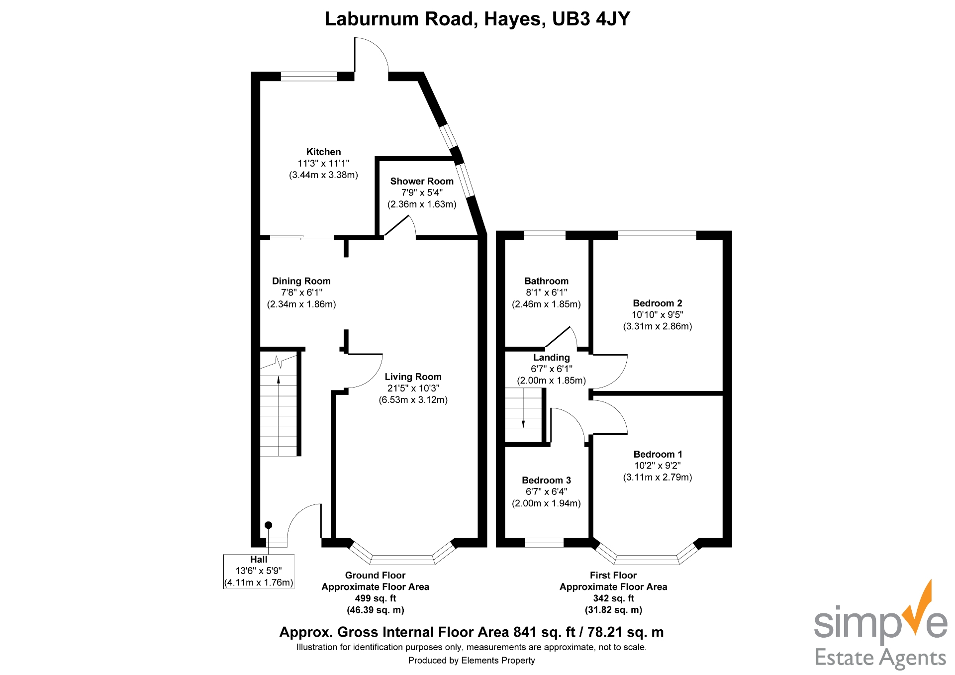 Laburnum Road, Hayes floorplan