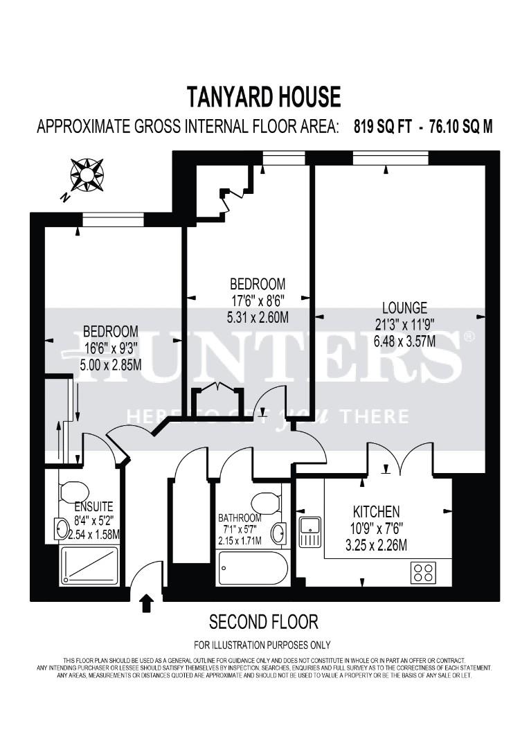 Flat 11, Tanyard House, High Street, Brentford floorplan