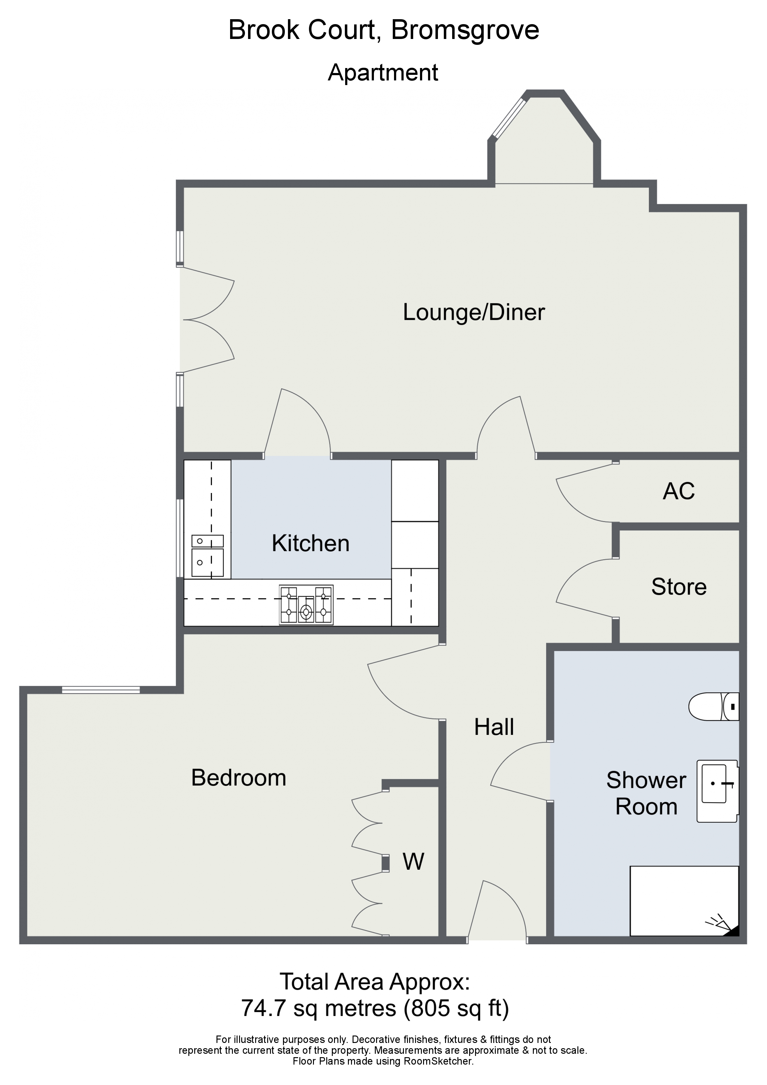1 Bedrooms Flat for sale in Brook Court, Burcot Lane, Bromsgrove B60