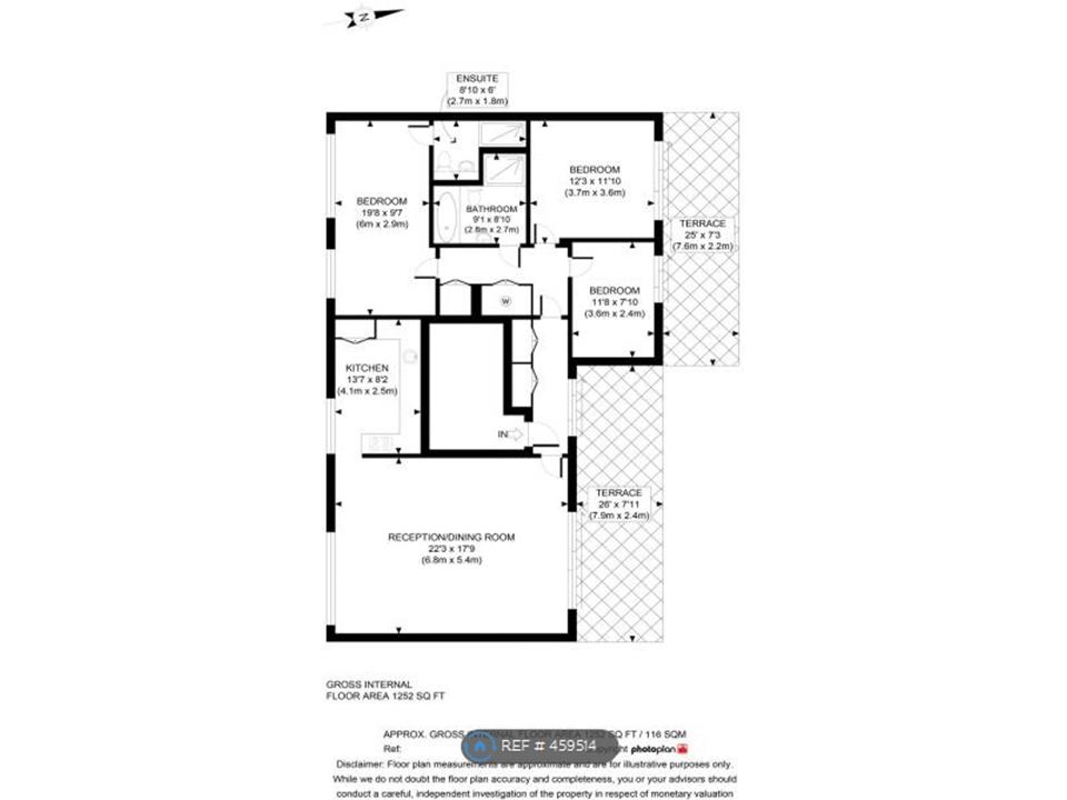 3 Bedrooms Flat to rent in Regent Street, London NW10