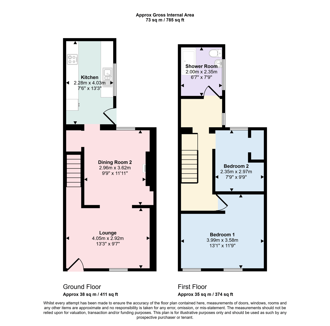2, Maes Y Glenyn, Swansea floorplan