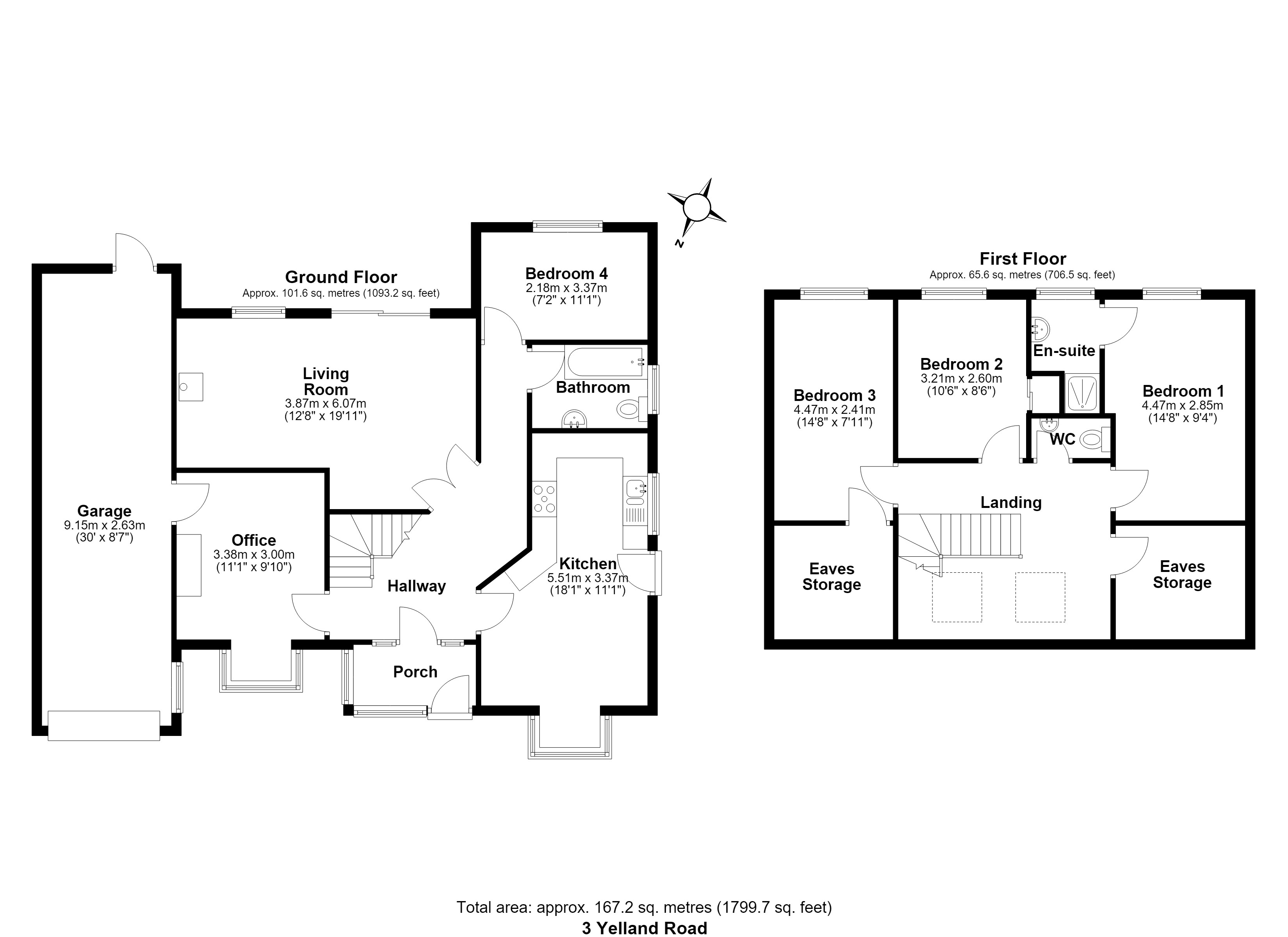 3, Yelland Road, Barnstaple floorplan