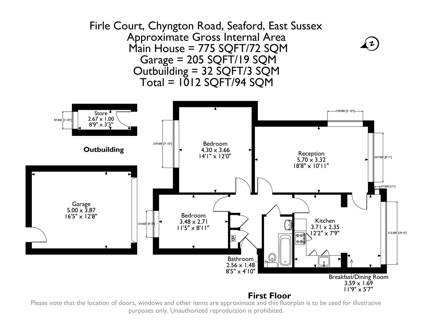 00 Firle Court, Chyngton Road, Seaford floorplan