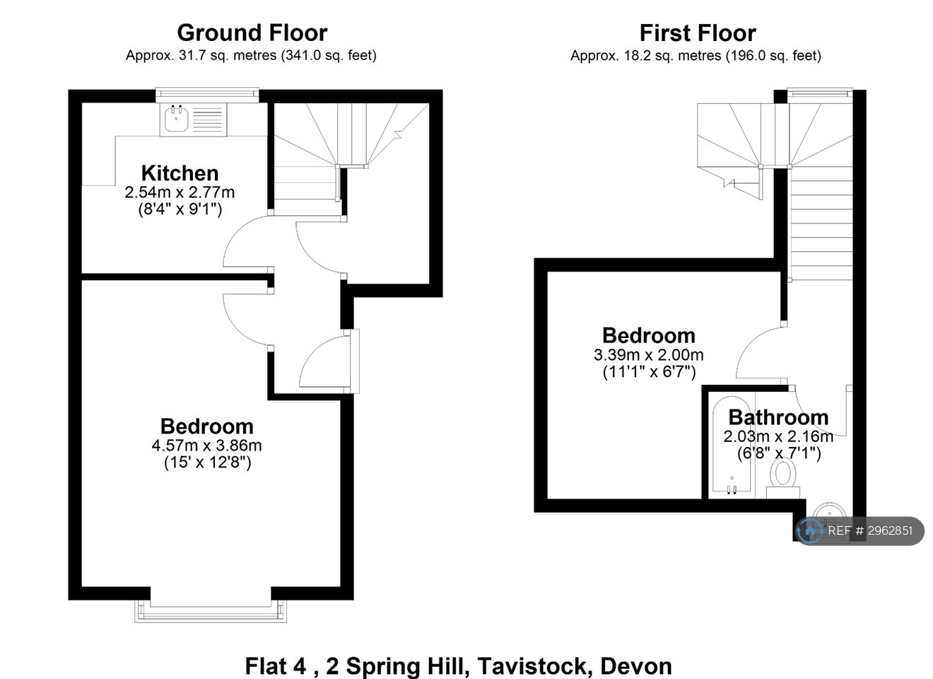 Flat, Spring Hill, Tavistock floorplan
