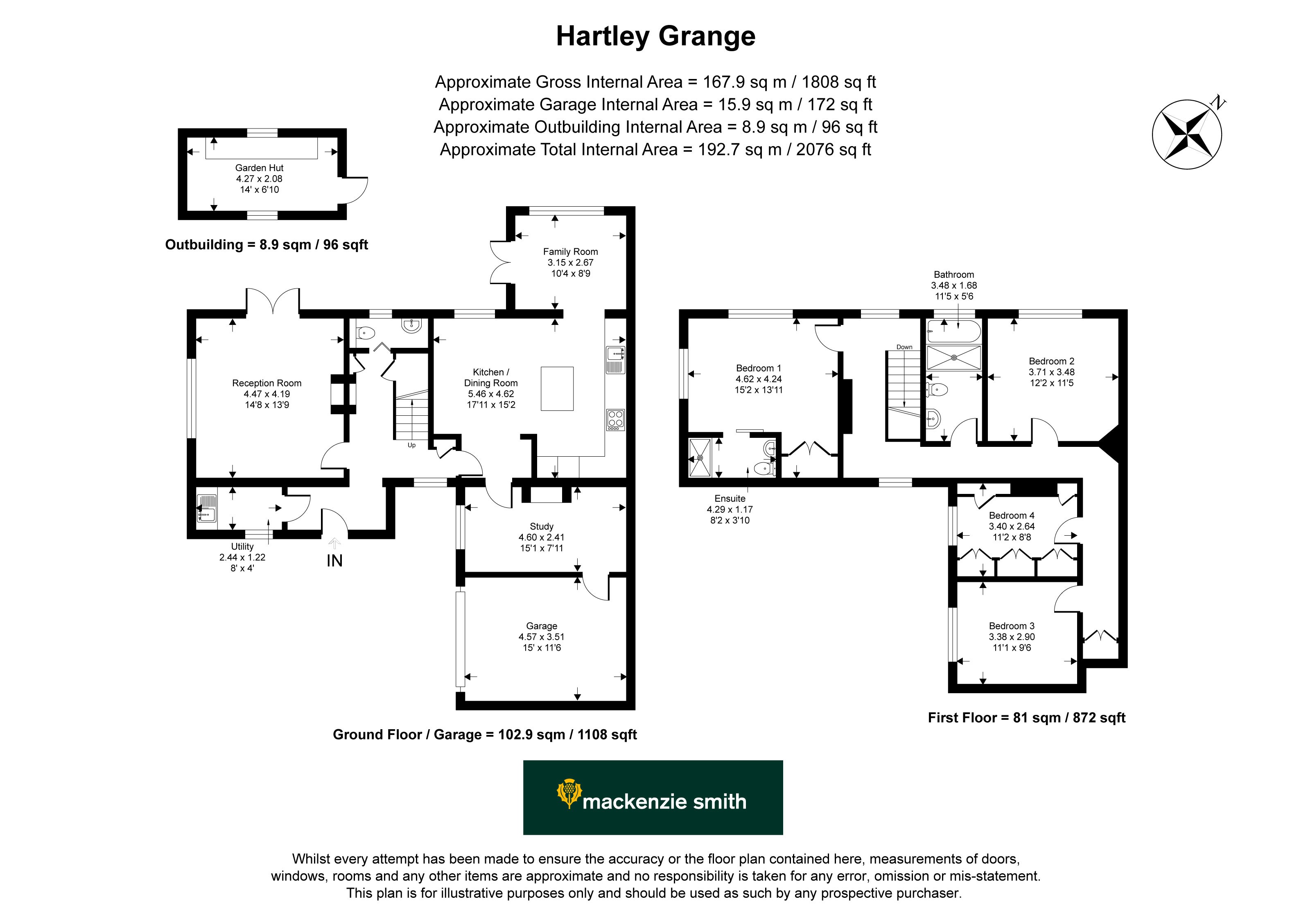 5 Hartley Grange,, Grange Lane, Hartley Wintney floorplan
