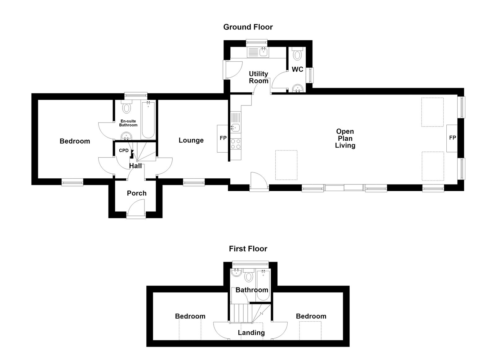 Heath Cottage, Rogart floorplan