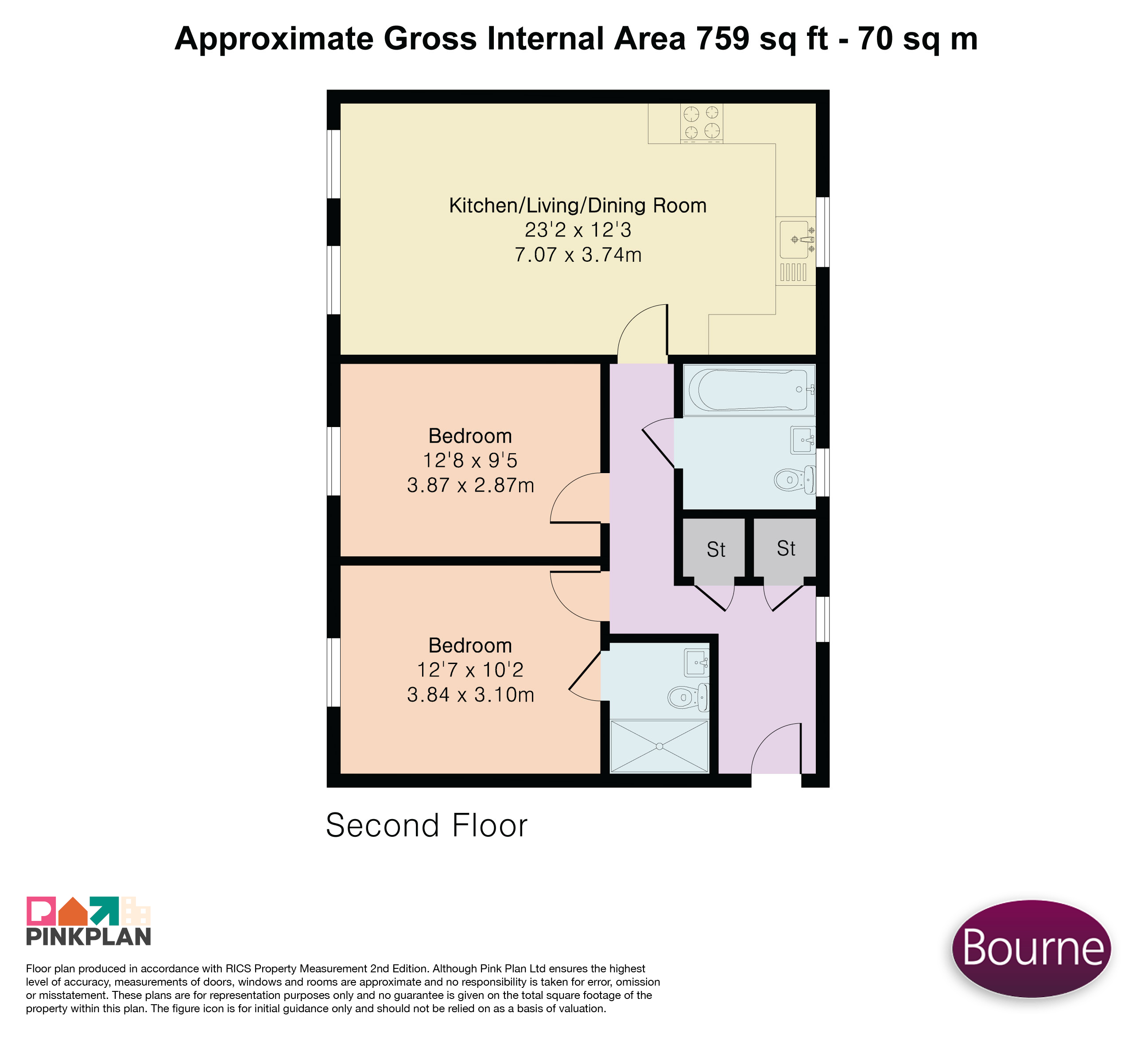 10, Hoghton House, 5, Masterson Close, Aldershot floorplan