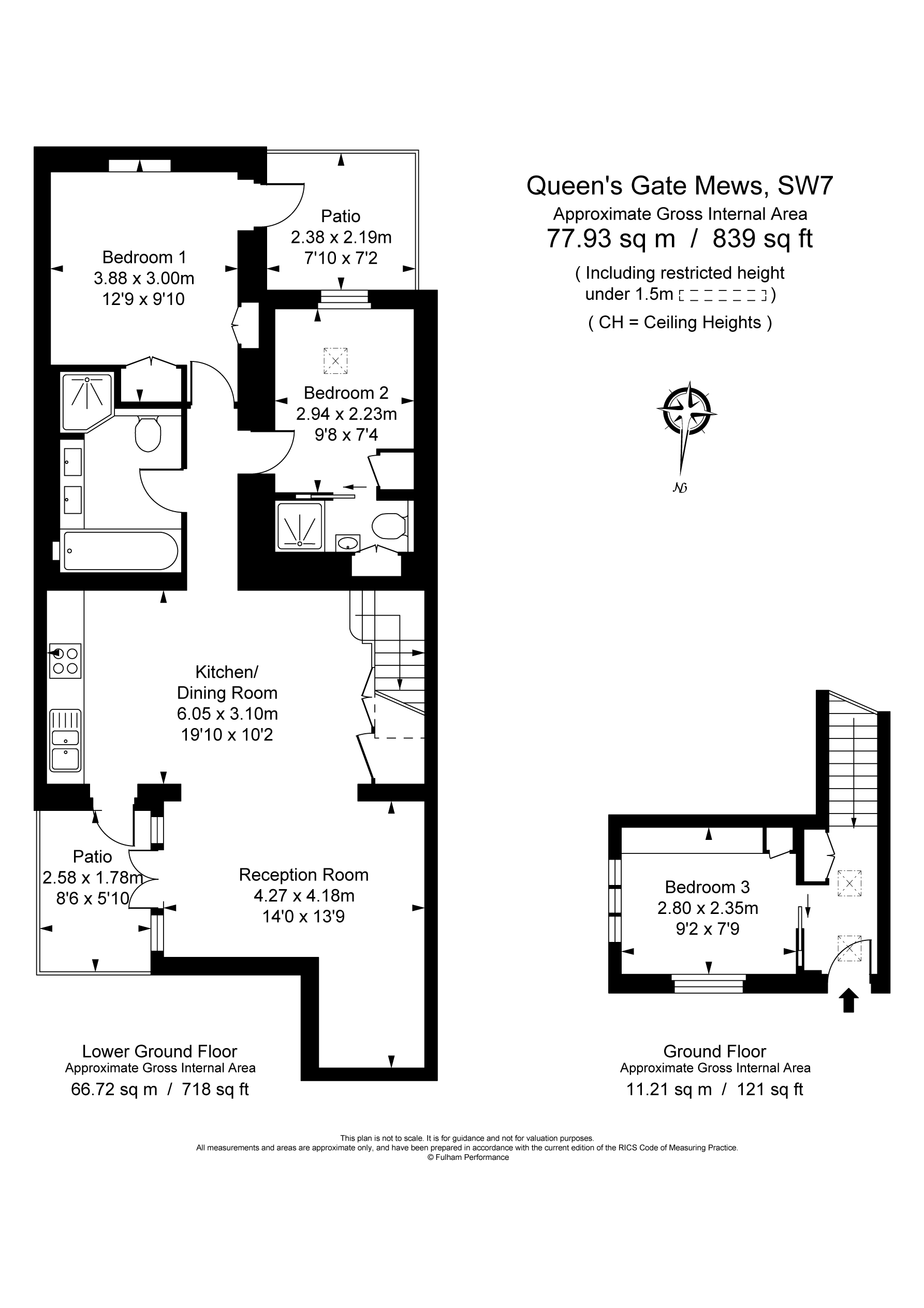 70, Queen's Gate Mews, London floorplan
