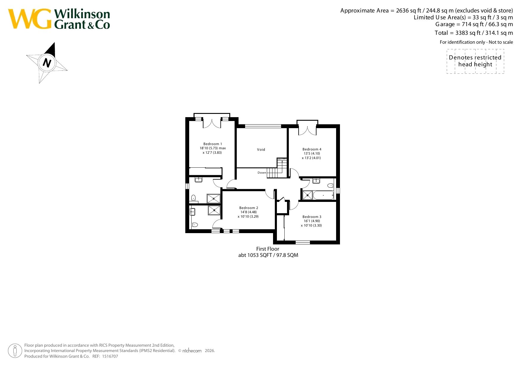 Woodcote House, 24, Ark Royal Avenue, Exeter floorplan