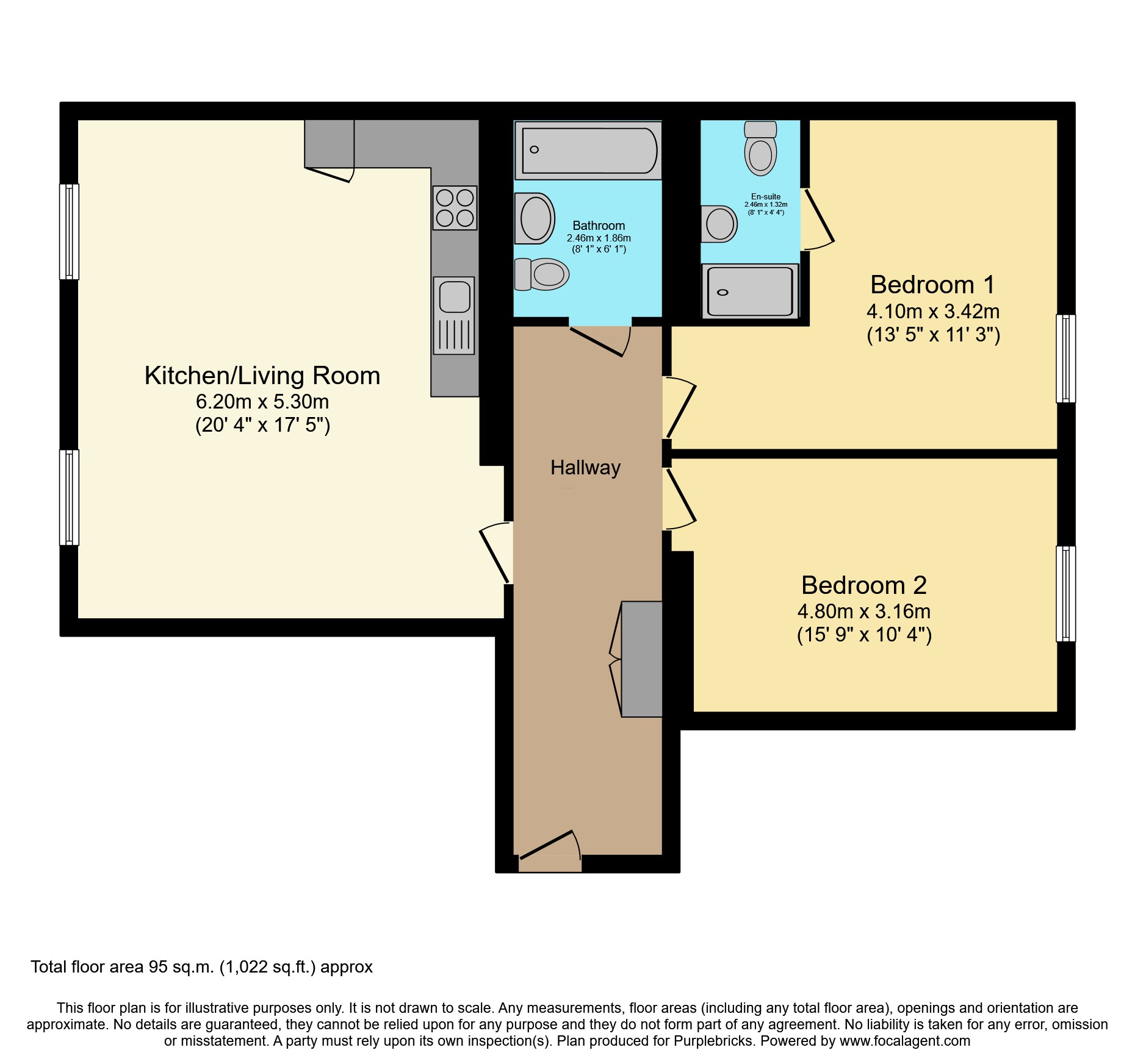 Flat 46/Captains House, Captains Garden, Bristol floorplan
