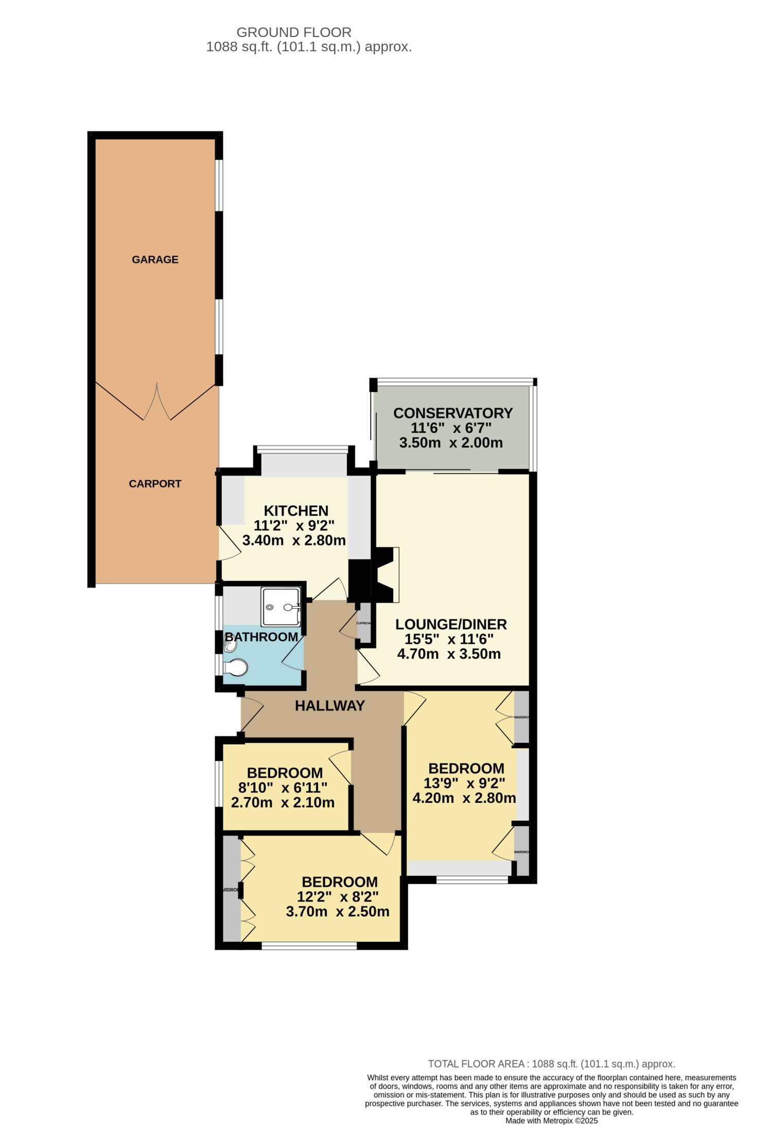 16, Bents Lane, Dronfield floorplan