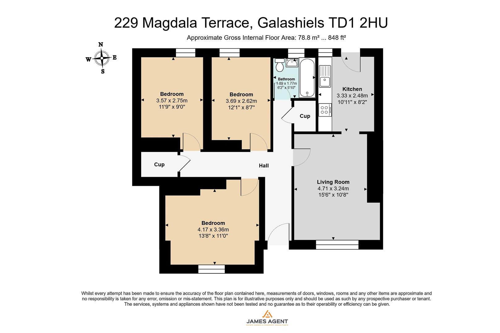 229, Magdala Terrace, Galashiels floorplan