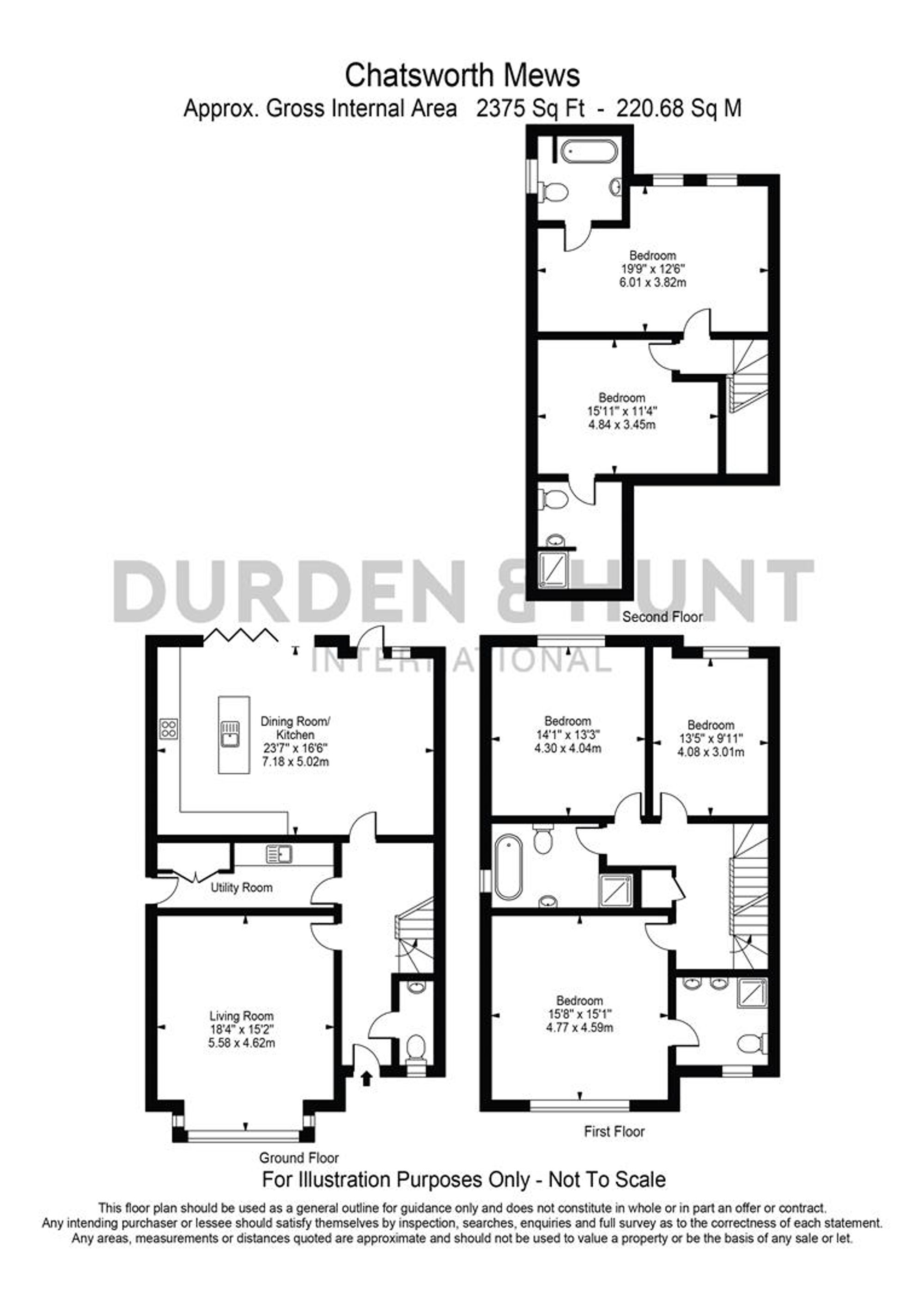 4 Chatsworth Mews Stapleford Road, Romford floorplan