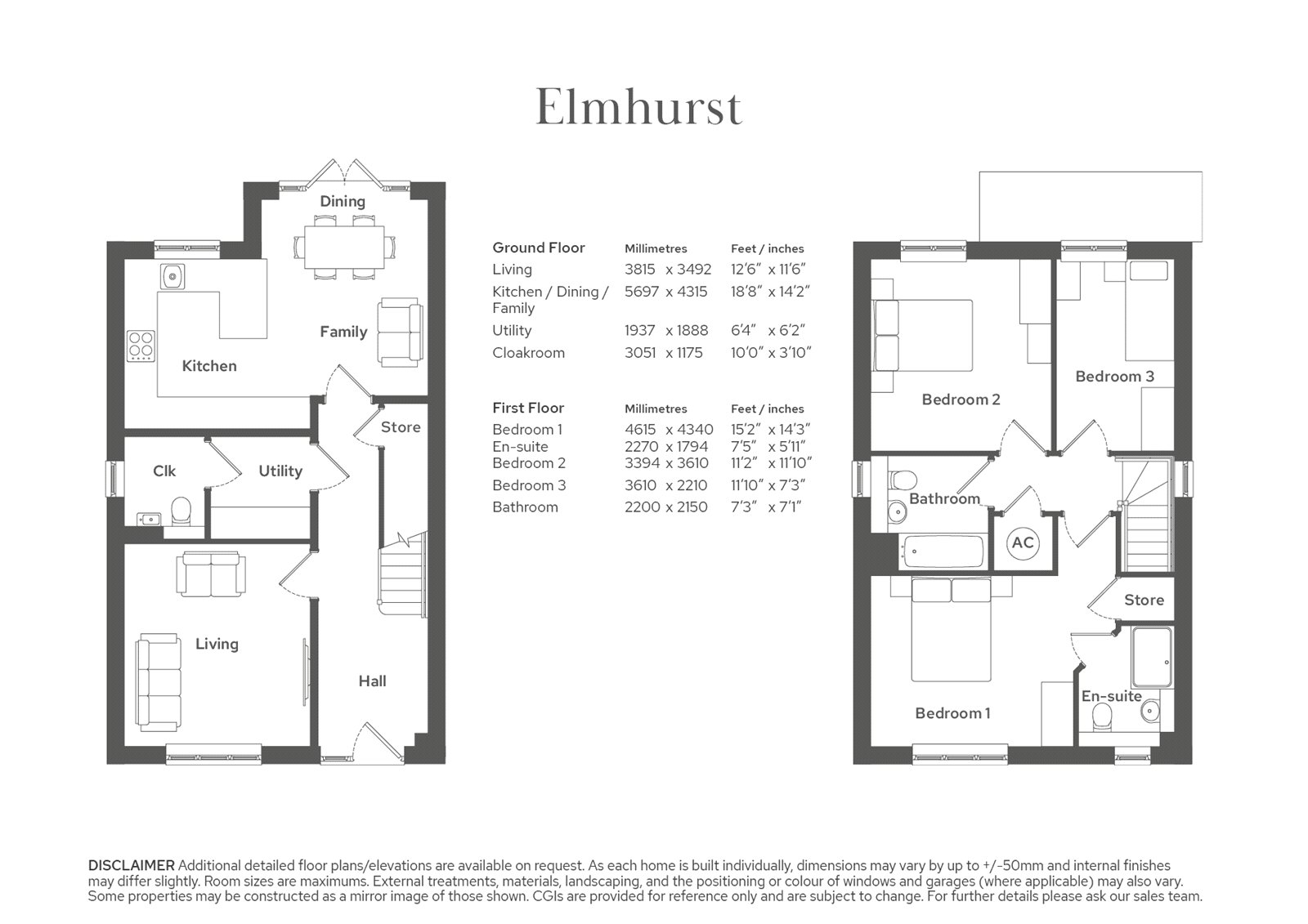 Plot 23, The Elmhurst - Repton Gardens, Bristol floorplan