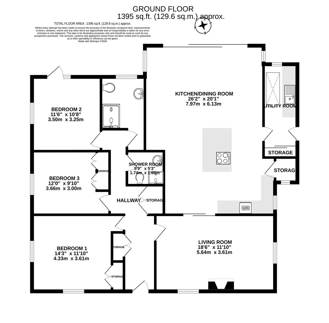 4, Lake Lane, Bridport floorplan