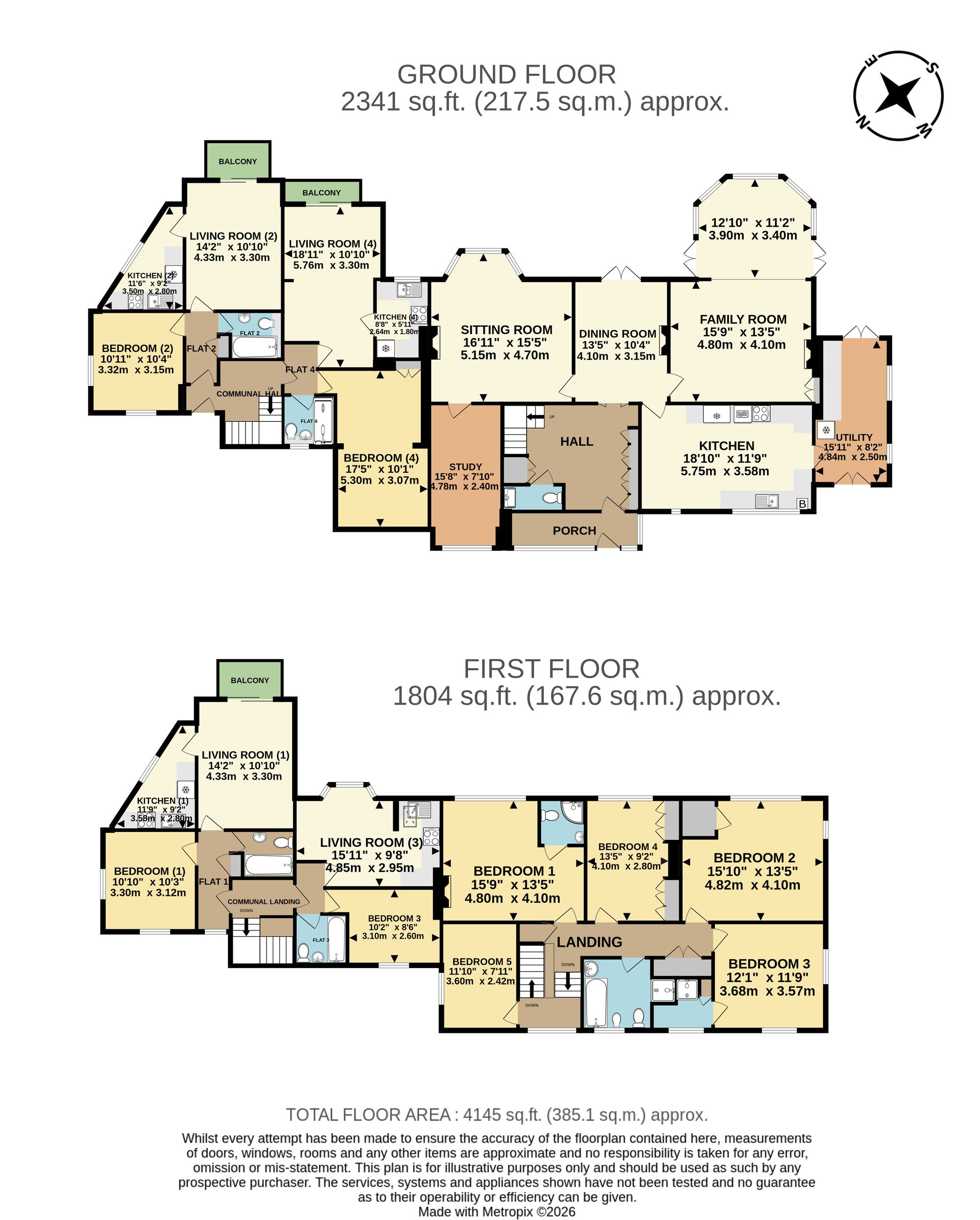 Cliff Court, Torquay floorplan