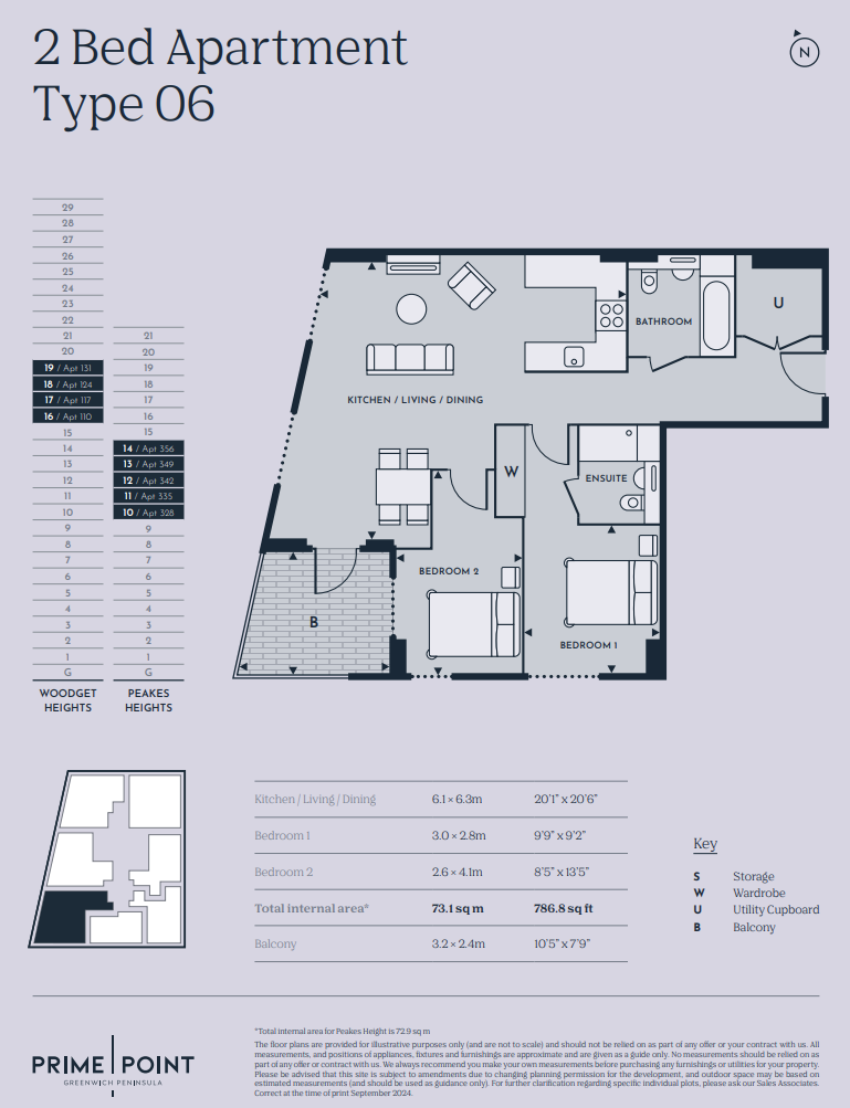 Prime Point, Greenwich, SE10, London floorplan