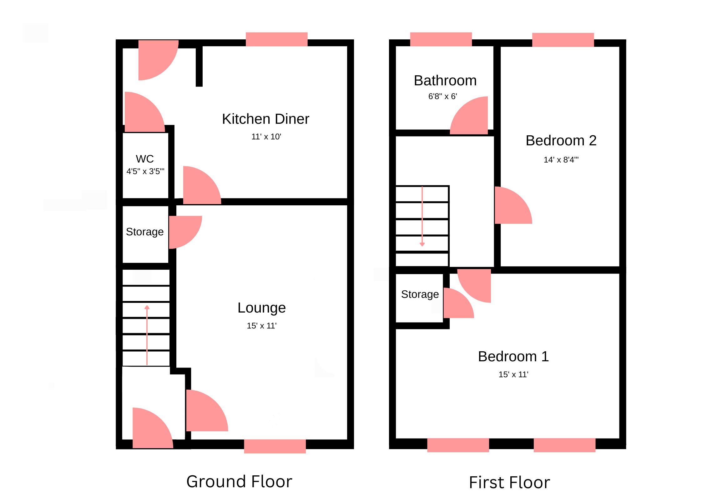 25, Roman Close, Loughborough floorplan