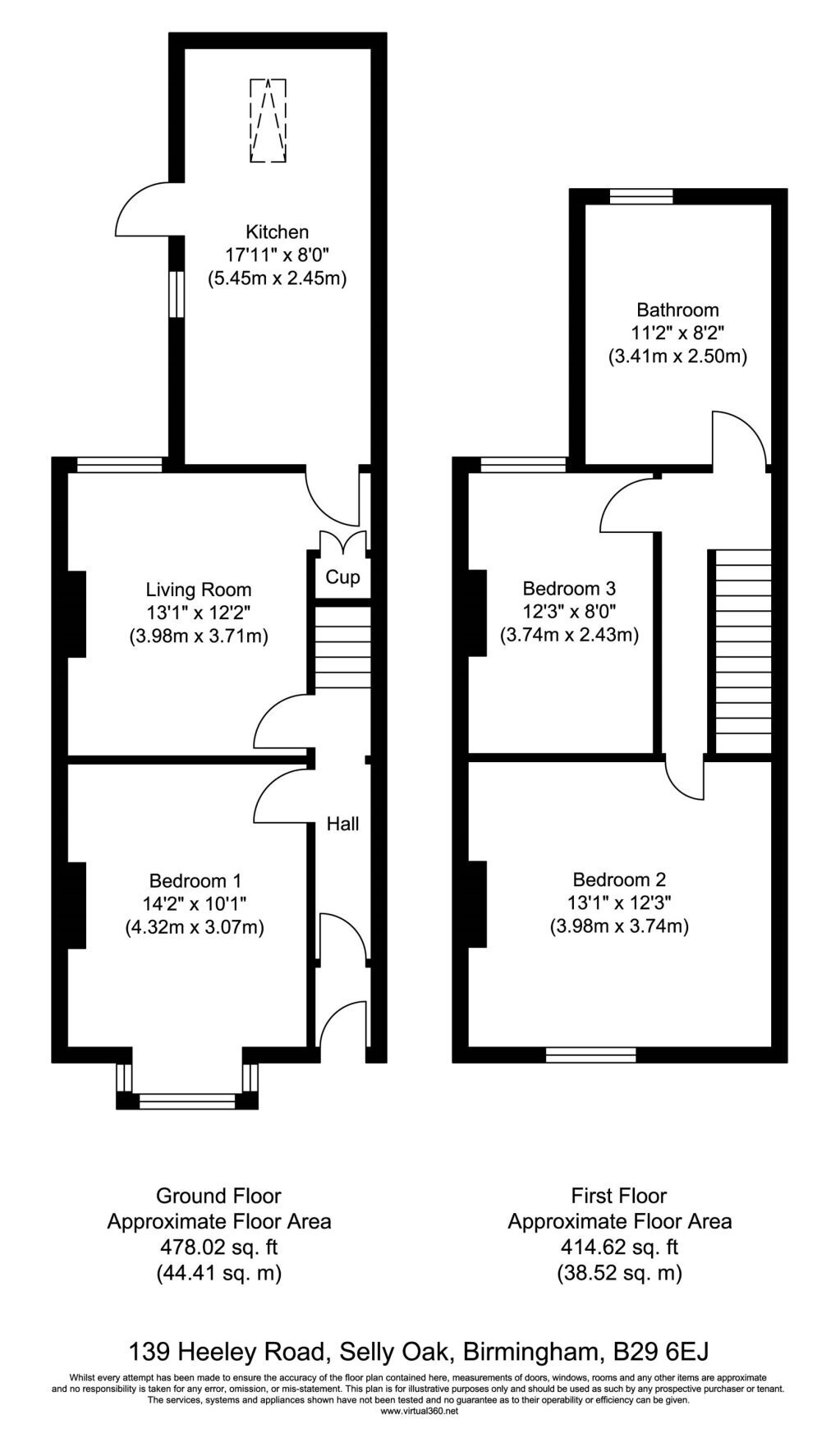 139, Heeley Road, Birmingham floorplan