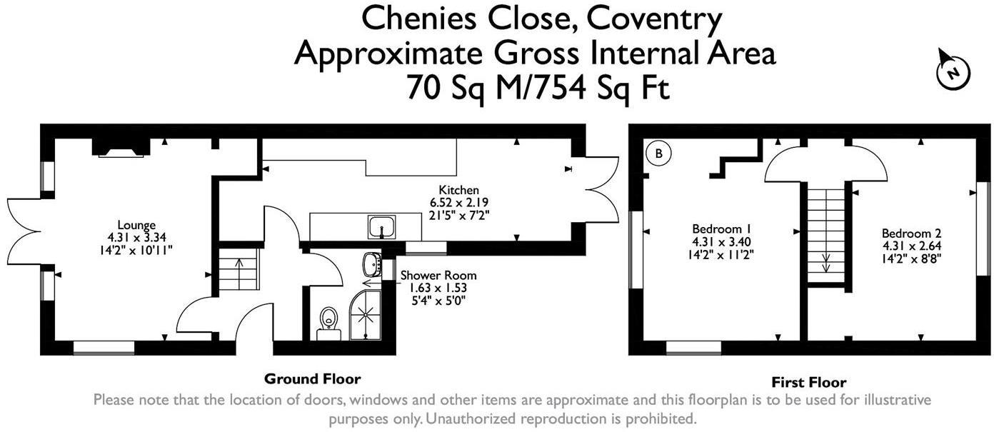 33, Chenies Close, Coventry floorplan