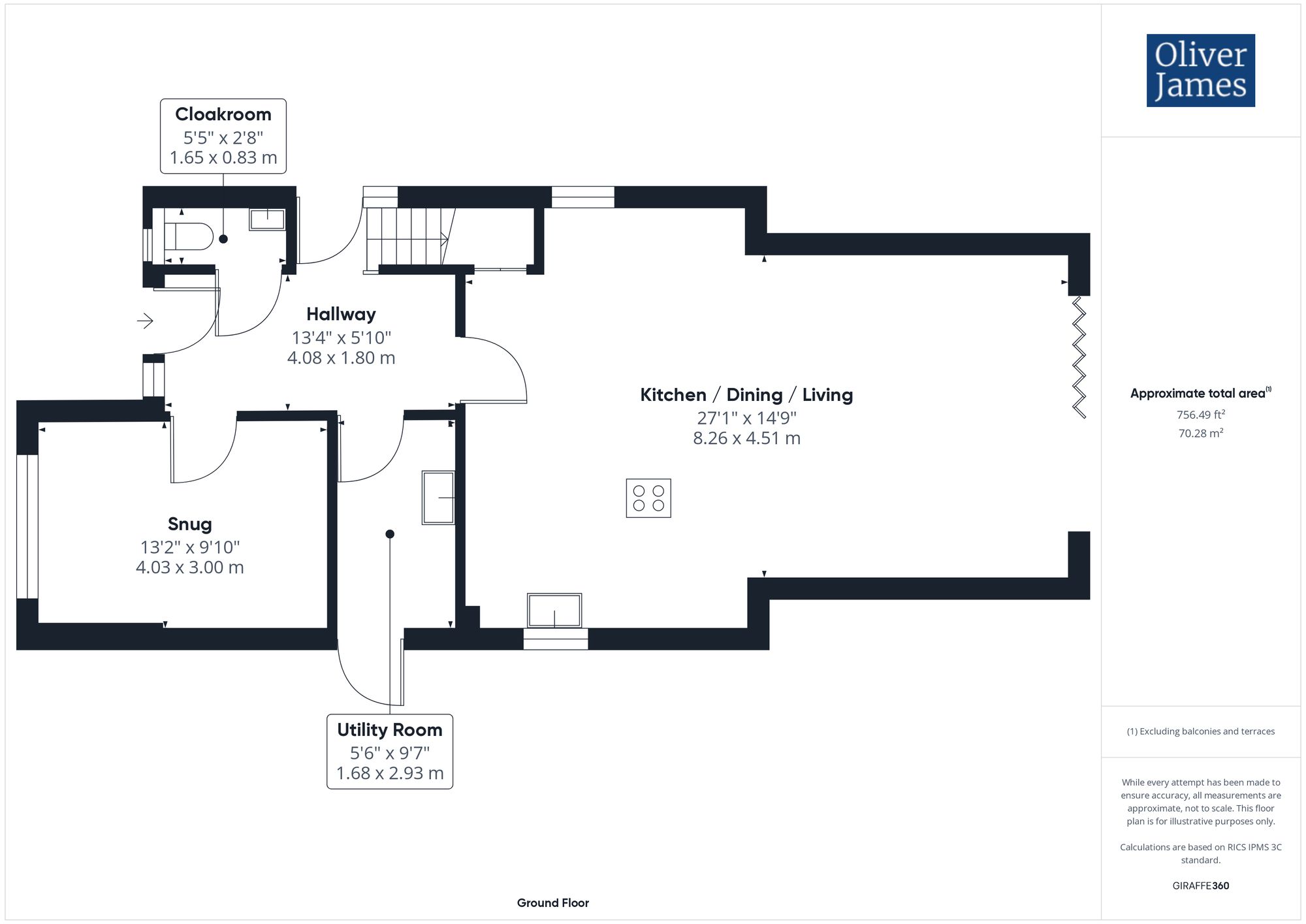 79, Green End Road, Sawtry, Cambridgeshire. floorplan