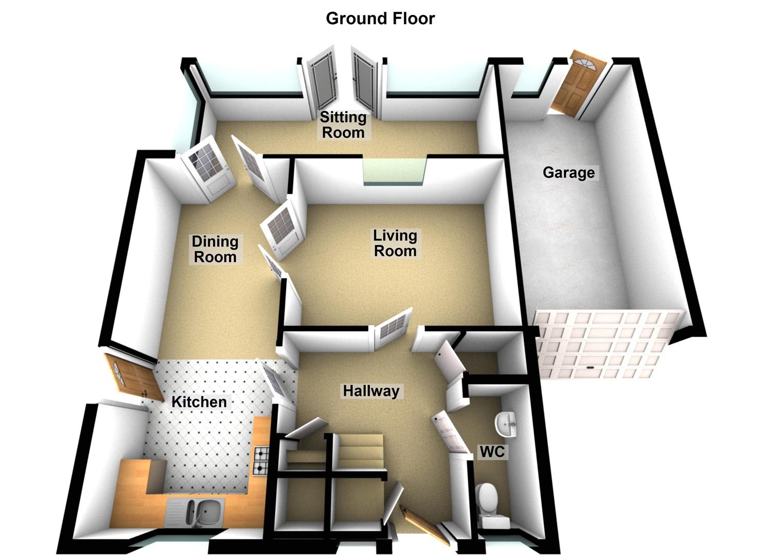 64, Uplands, Peterborough floorplan