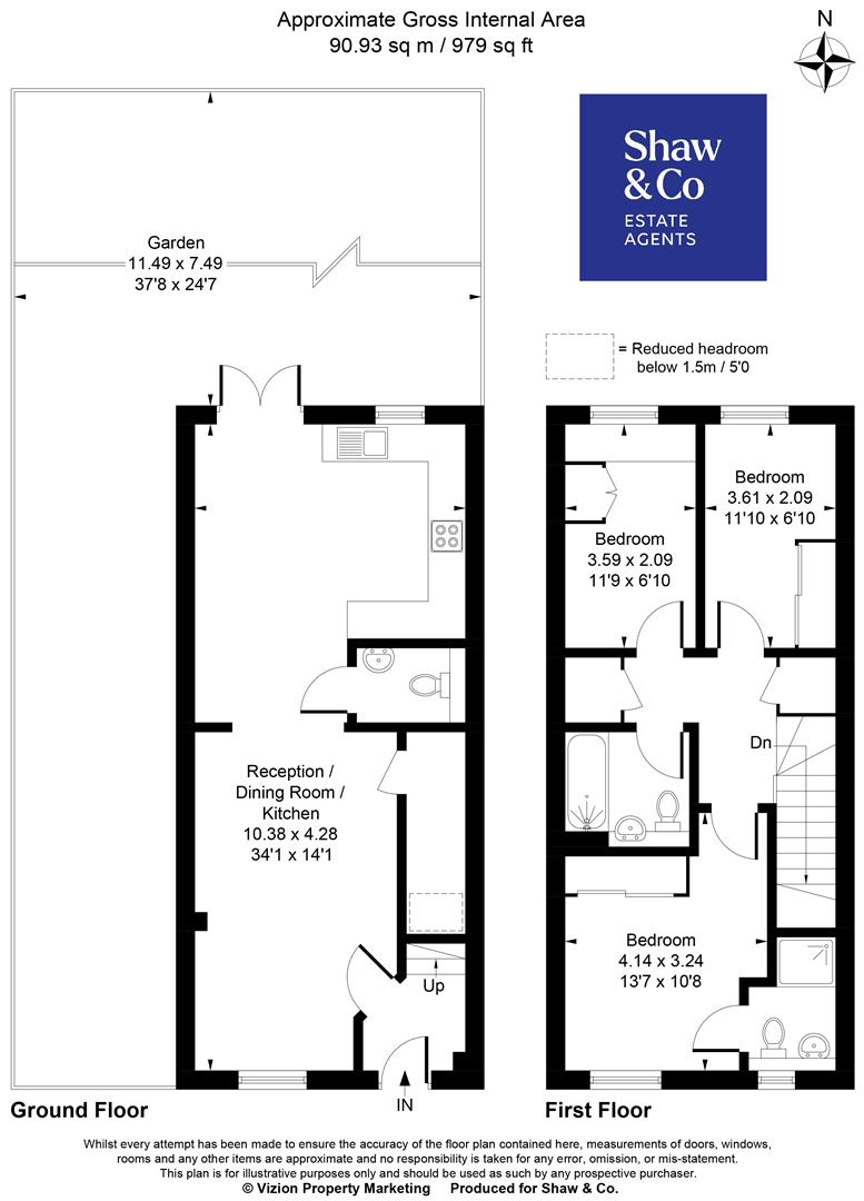 4, Field Road, Feltham floorplan
