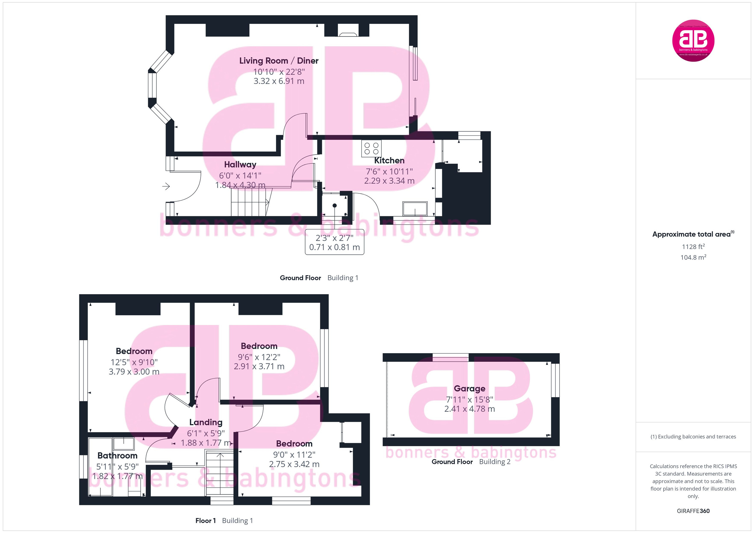 96 Mill End Road, High Wycombe floorplan