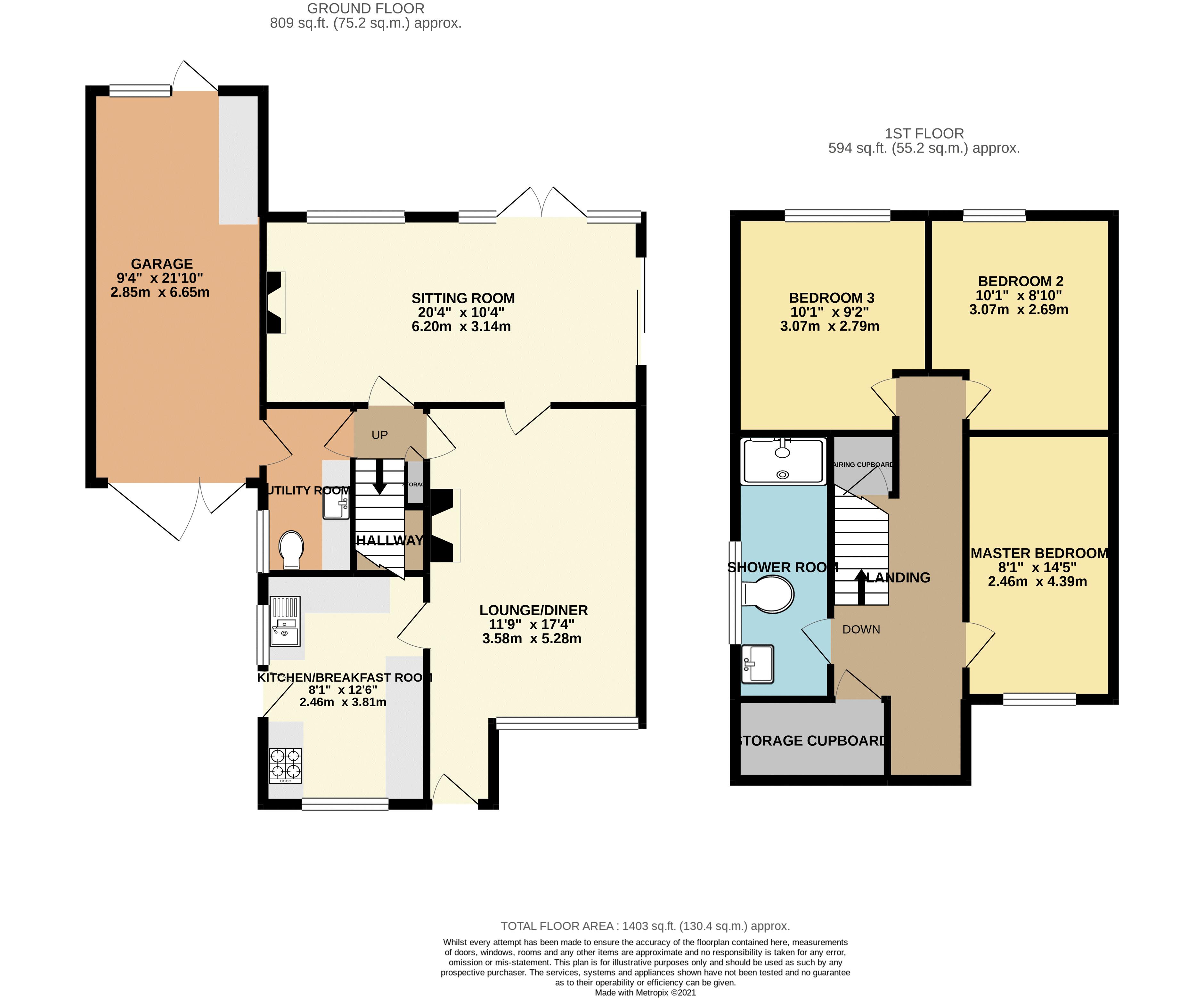 Free property report 30 Sally Close, Wickhamford, WR11 7RX Chimnie