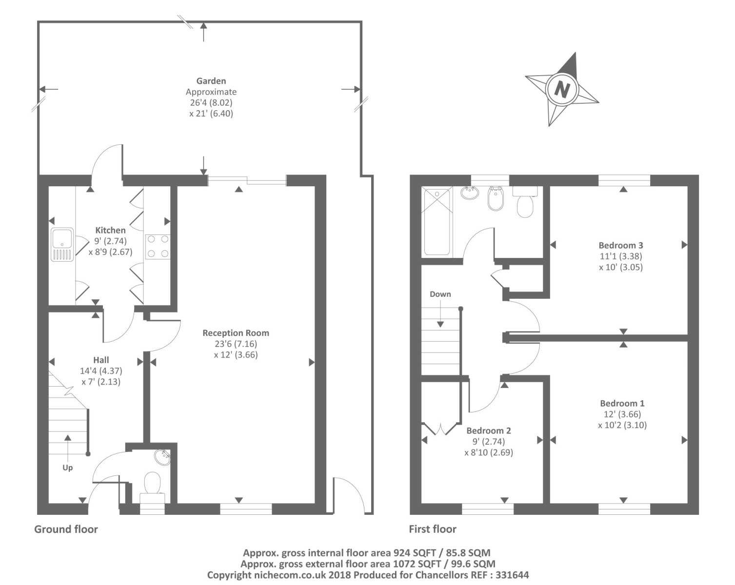 118 Queens Road, Queens Road, Richmond floorplan