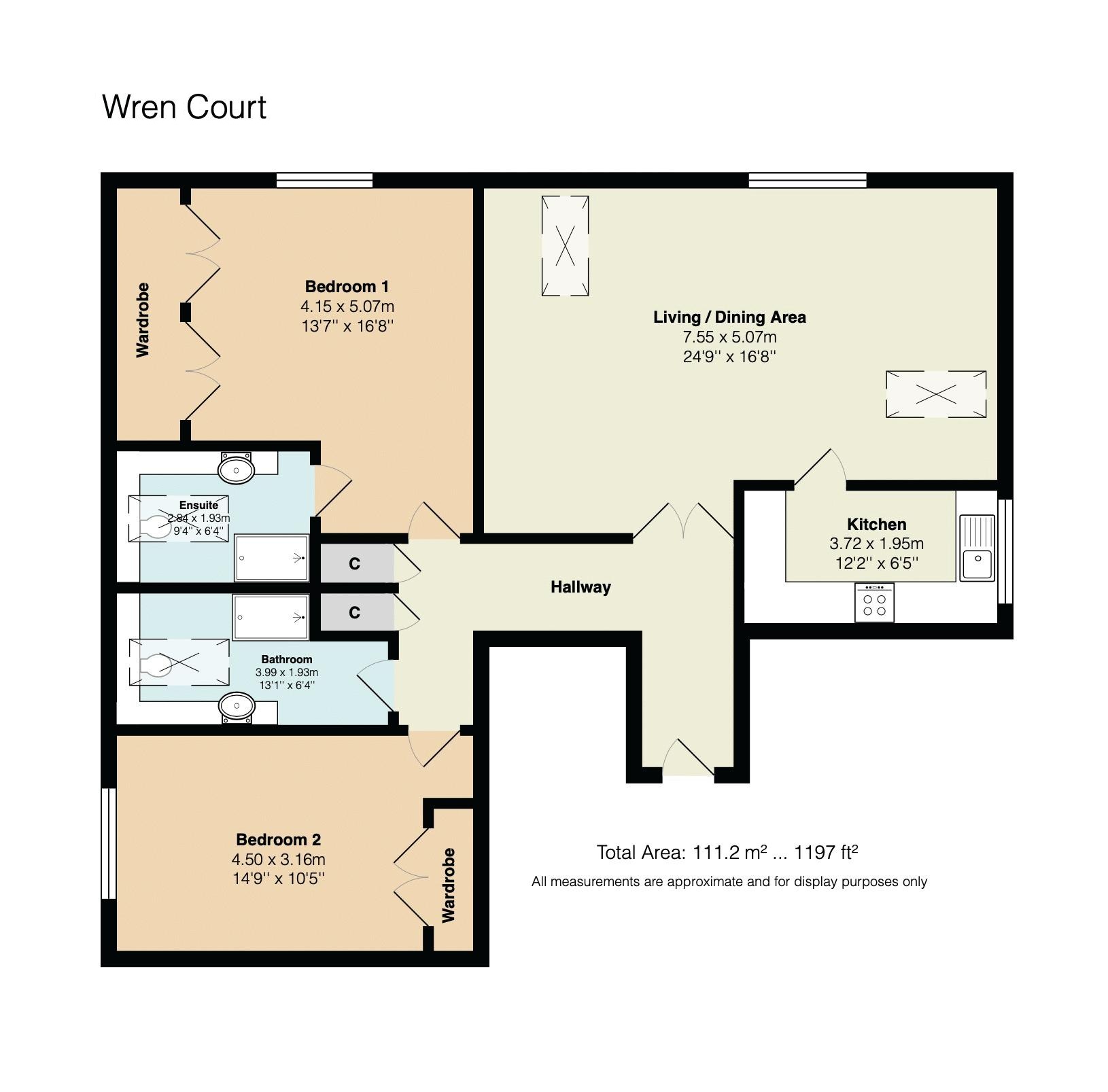 27 Wren Court, Limpsfield Road, Warlingham floorplan