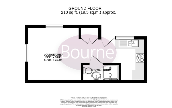 Flat 7, Red Lion Mews, 22, Normandy Street, Alton floorplan