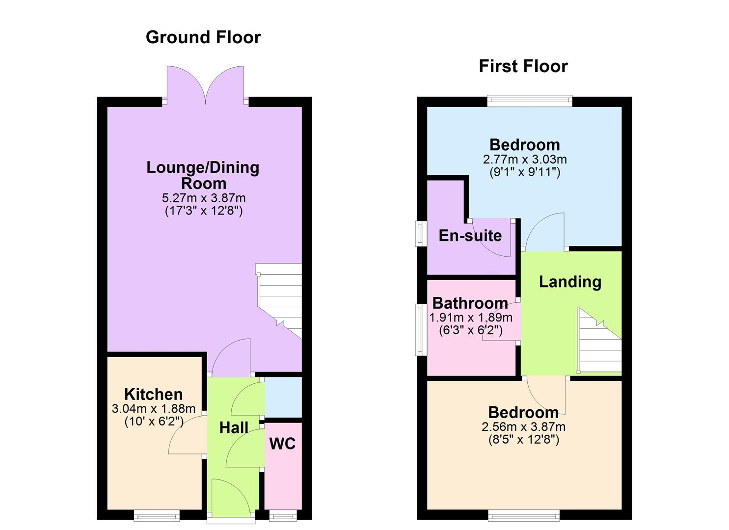 20, Harvey Close, Barwell floorplan