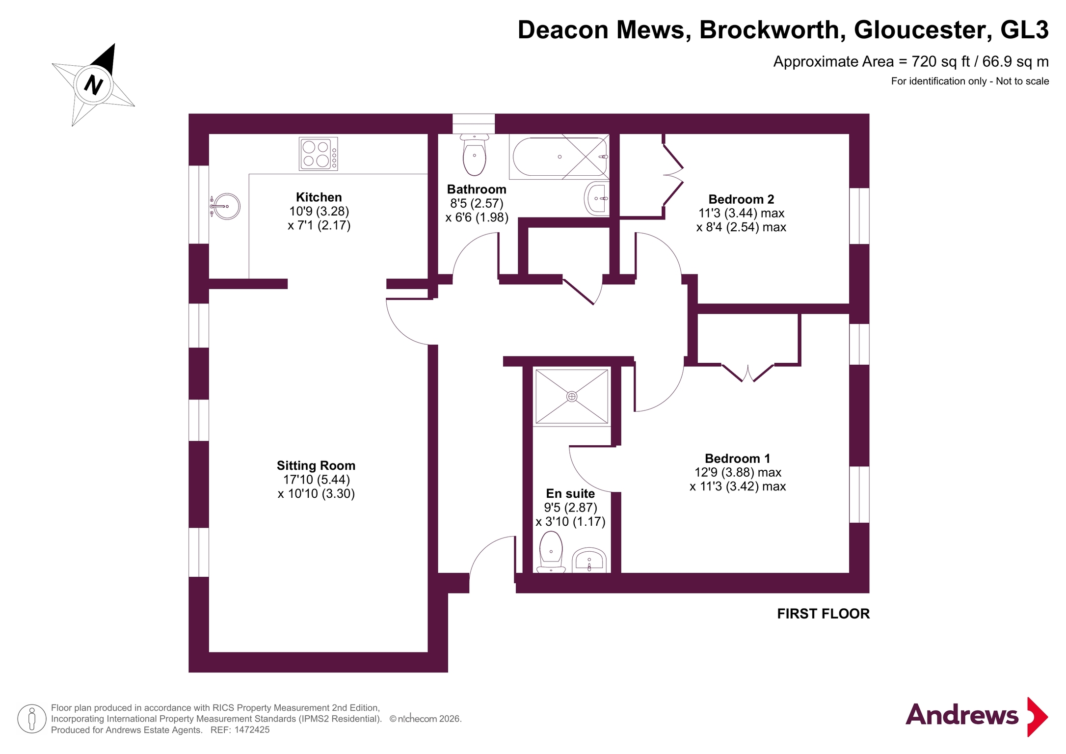 4, Deacon Mews, Gloucester floorplan
